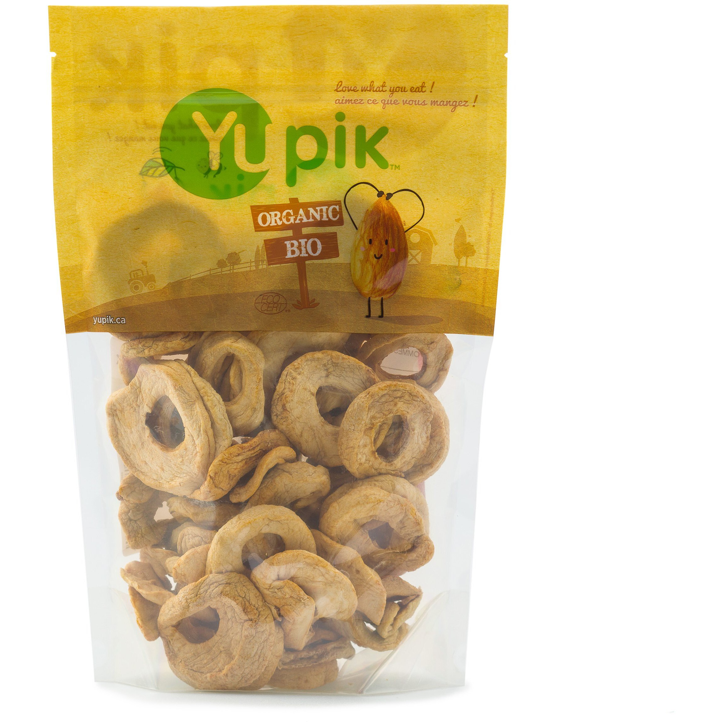 Yupik Organic Dried Apple Rings, 1 Lb, Kosher, Soft Dried Fruits, Peeled Apple Slices, No Added Sugar, Oil-Free, Source Of Fiber, Healthy Snacks, Ideal For Baking & Topping