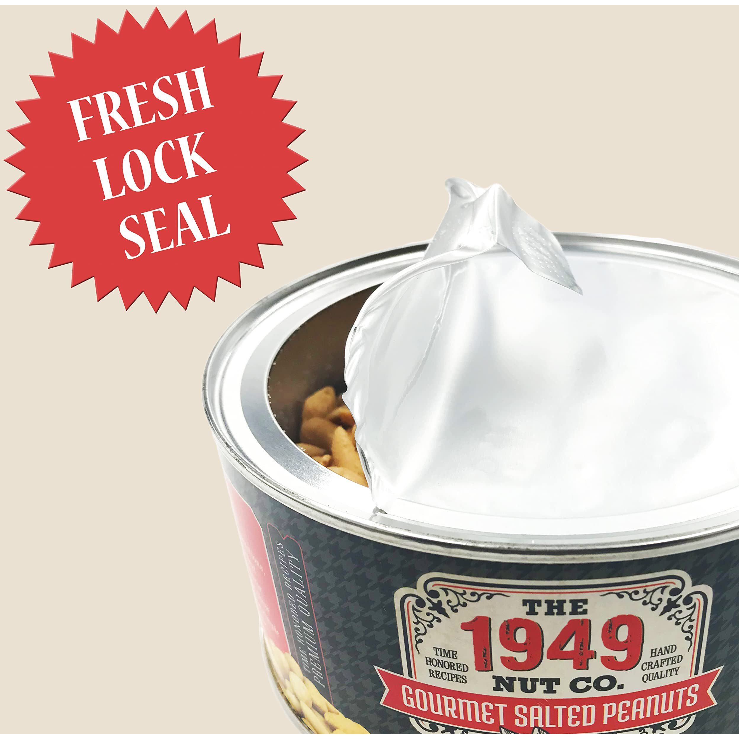 The 1949 Nut Co. Gourmet Salted Virginia Style Peanuts | Oil Roasted Fried With A Unique Crispy Crunch | Extra-Large, Hand-Cooked In The Usa With An Old Family Recipe, 20 Oz.