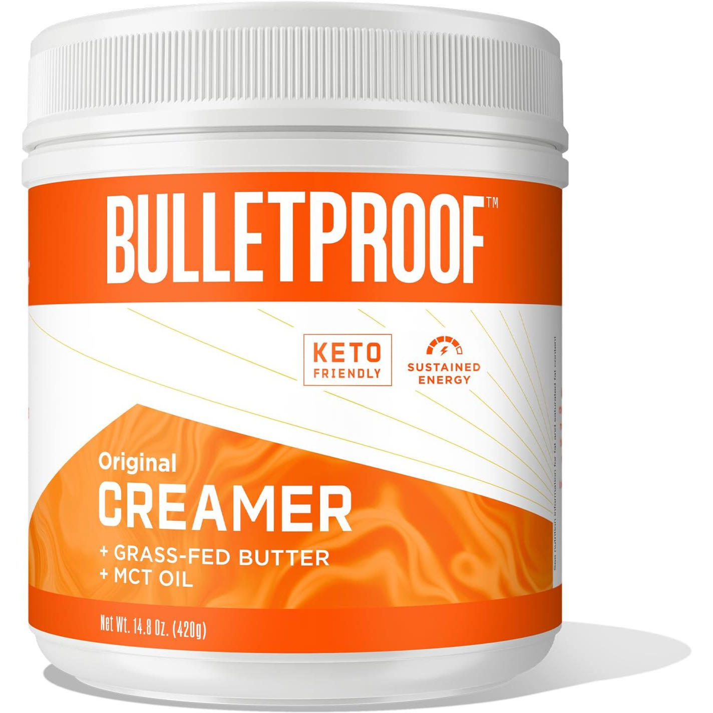 Bulletproof Original Creamer, 14.8 Ounces, Keto Coffee Creamer With Mct Oil And Grass-Fed Butter, Supports Brain Function