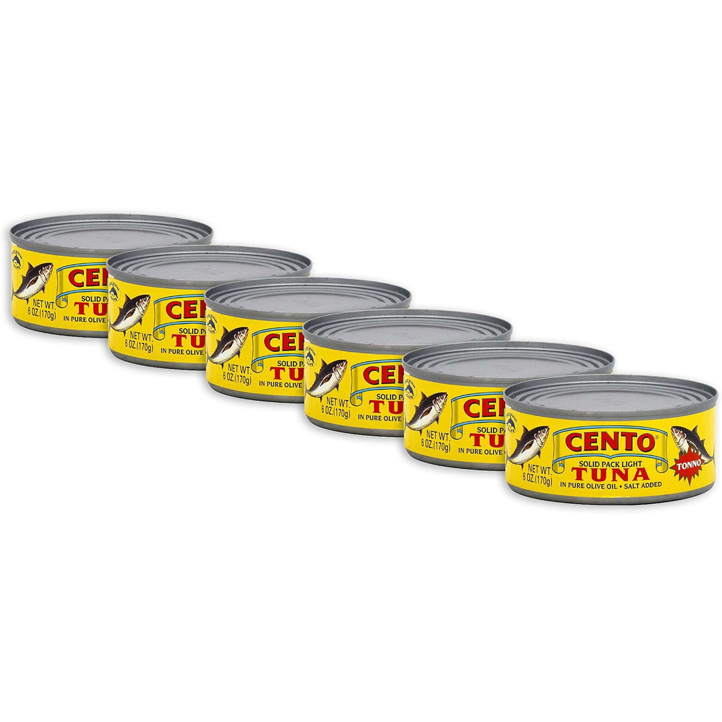 Cento - Italian Solid Light Tuna In Pure Olive Oil, (6) - 3 Oz Cans