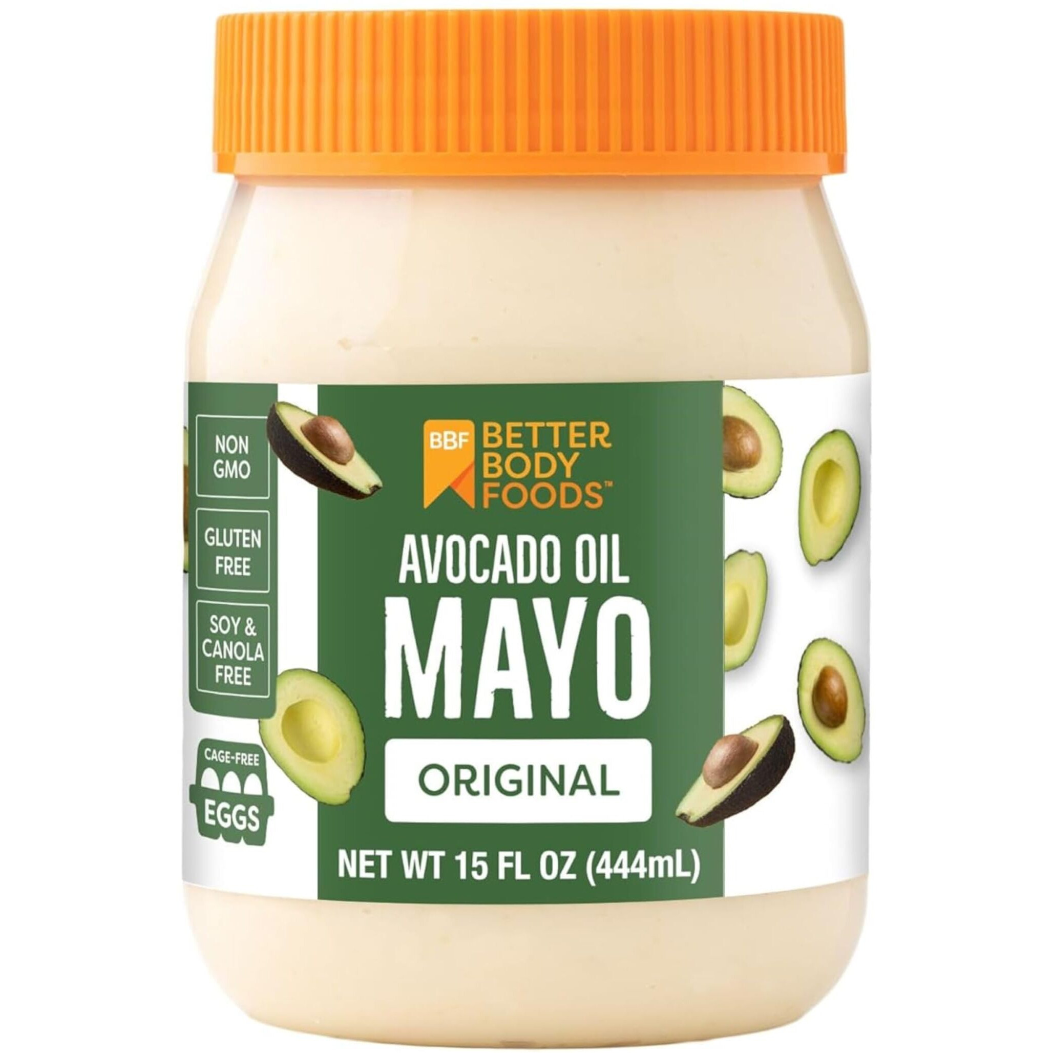 Betterbody Foods Avocado Oil Mayonnaise, Non-Gmo Mayo Spread Made With Cage-Free Eggs, Paleo (15 Ounces)