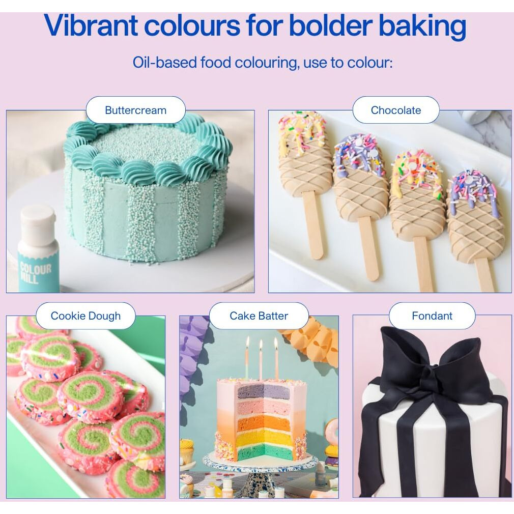 Colour Mill Oil-Based Food Coloring, 20 Milliliters Yellow