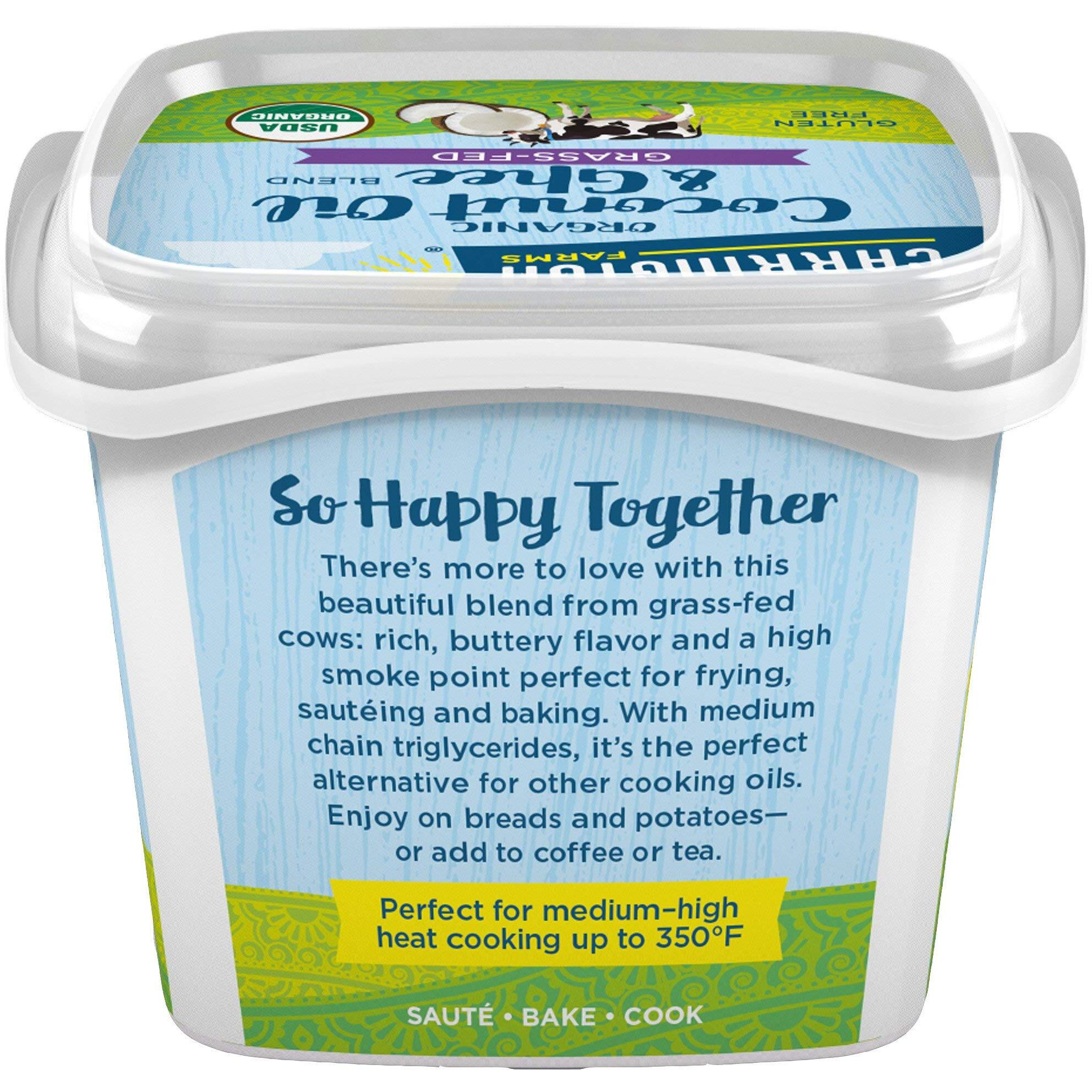 Usda Organic Grass Fed Ghee And Coconut Oil Blend, 12Oz, Compare Our Cost Per Oz And Certified Organic, Carrington Farms