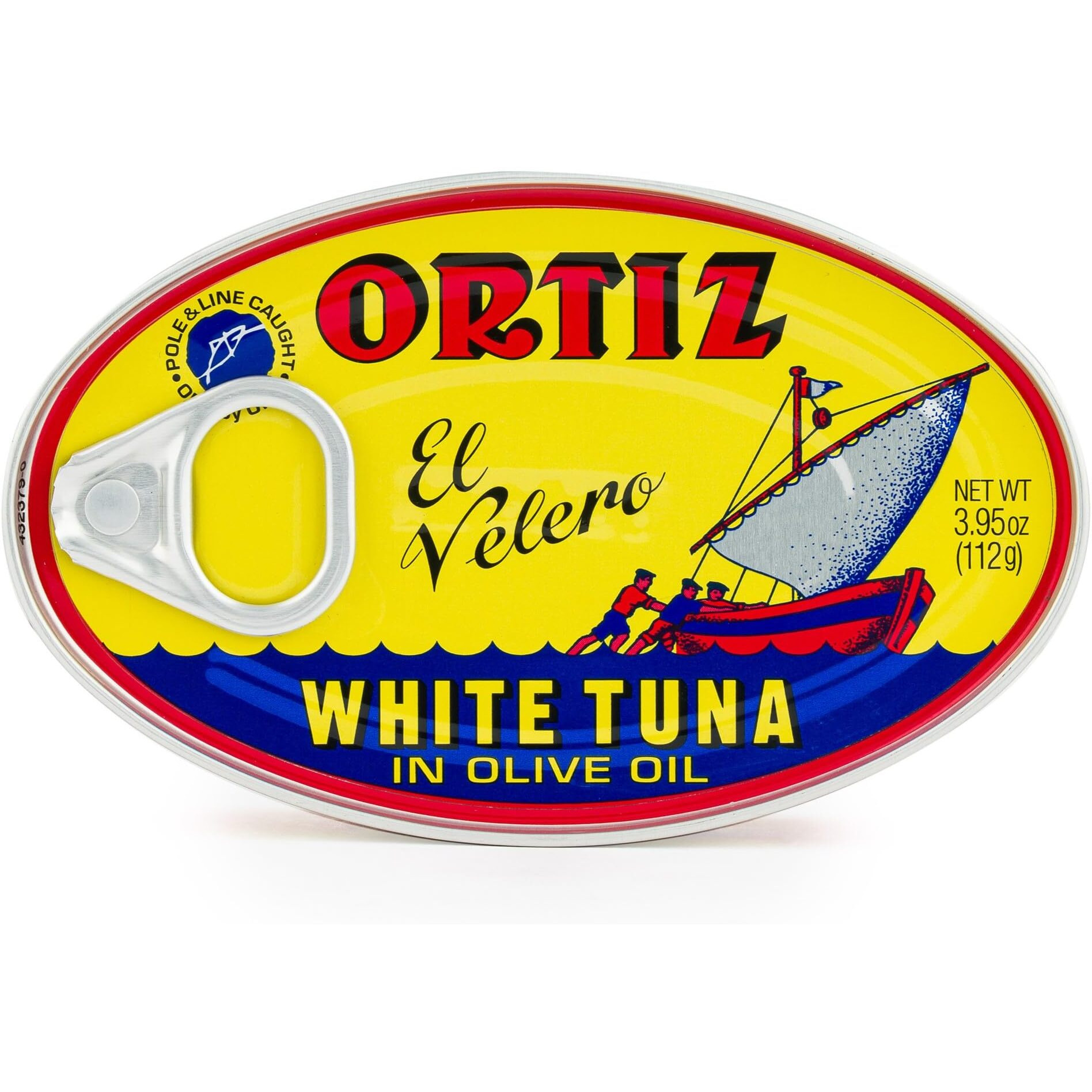 Ortiz White Tuna In Olive Oil, Fresh Tender Slices, Spanish Wild Caught Tuna, High In Protein And Omega 3 Fats, Excellent In Salad, Pasta Or Sandwiches - No Need To Add Mayo, 3.95Oz Can