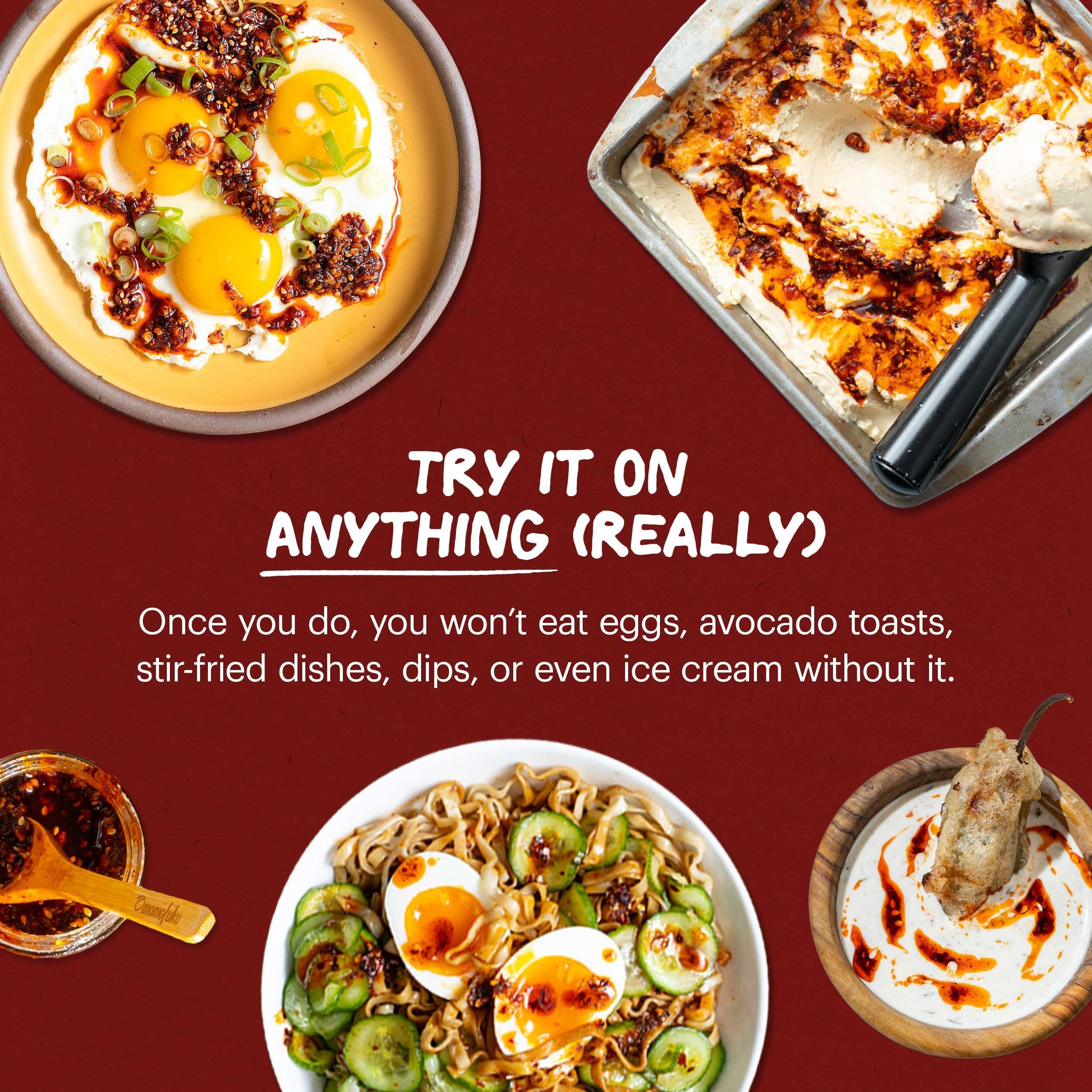 Momofuku Black Truffle Chili Crunch By David Chang, (5.5 Ounces), Chili Oil With Crunchy Garlic And Shallots, Spicy Chili Crisp With Real Truffle For Cooking As Sauce Or Topping (Packaging May Vary)