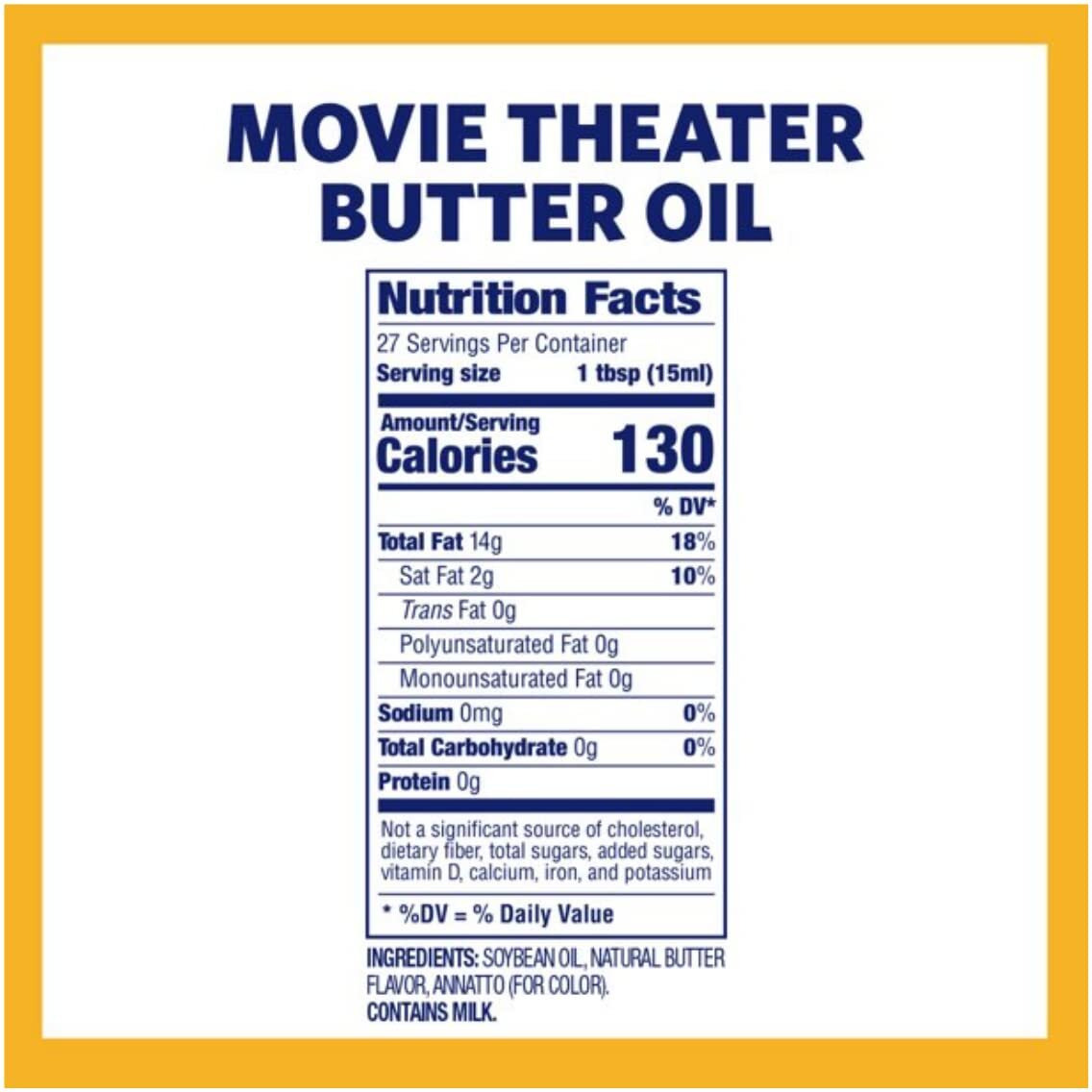 Kernel Season's Movie Theater Popcorn Oil, Butter, 13.75 Ounce, 2 Count