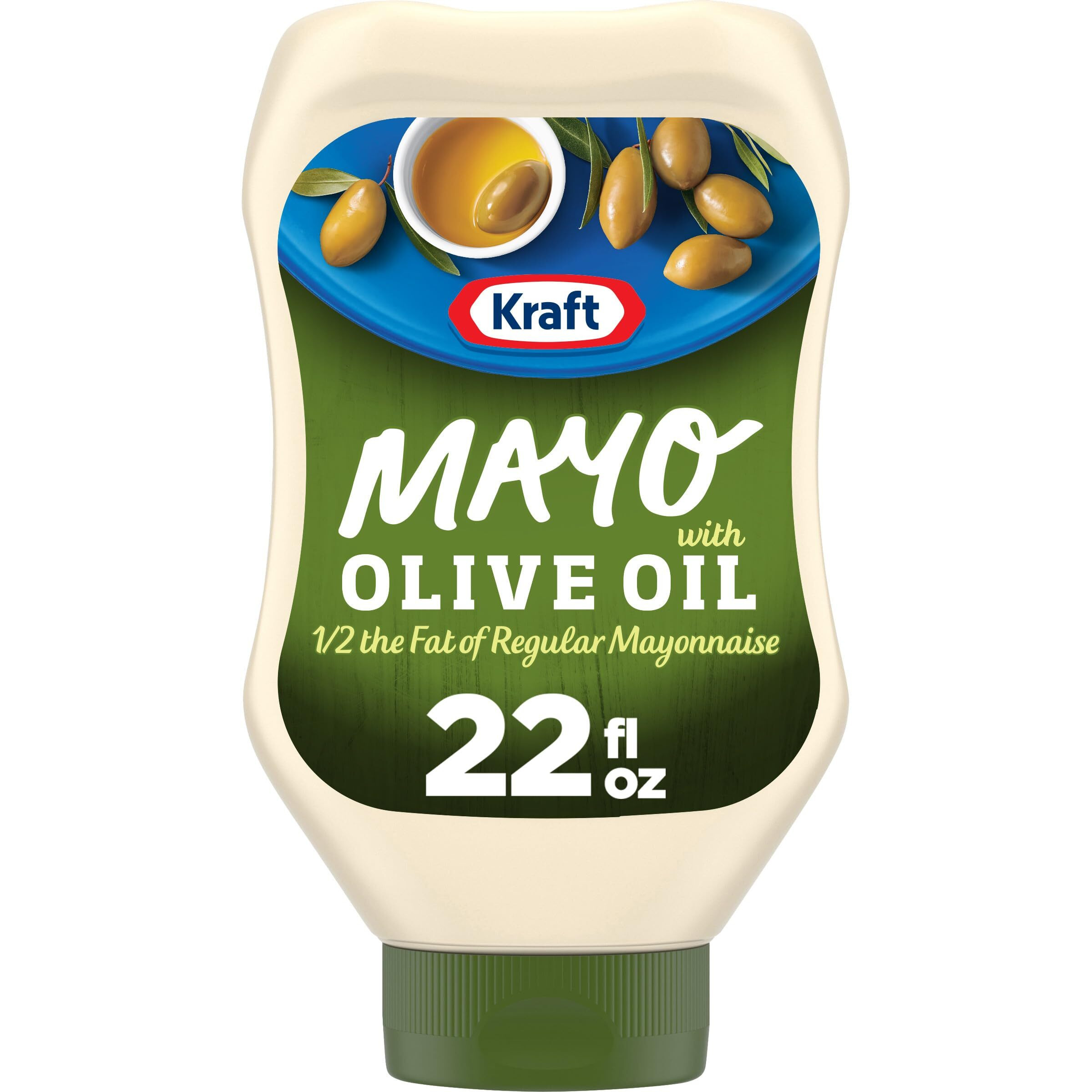 Kraft Mayo With Olive Oil Reduced Fat Mayonnaise, 22 Fl Oz Bottle