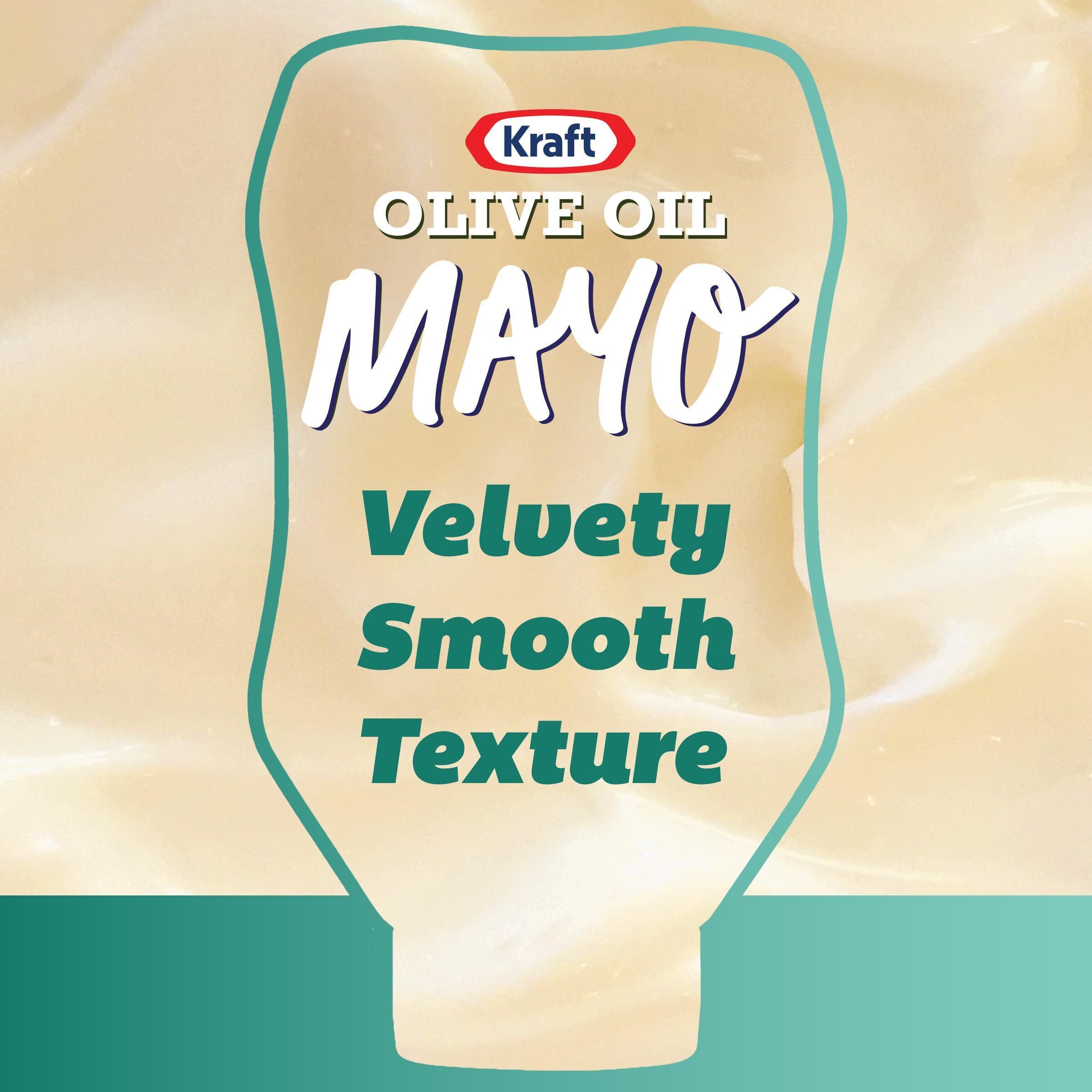 Kraft Mayo With Olive Oil Reduced Fat Mayonnaise, 22 Fl Oz Bottle