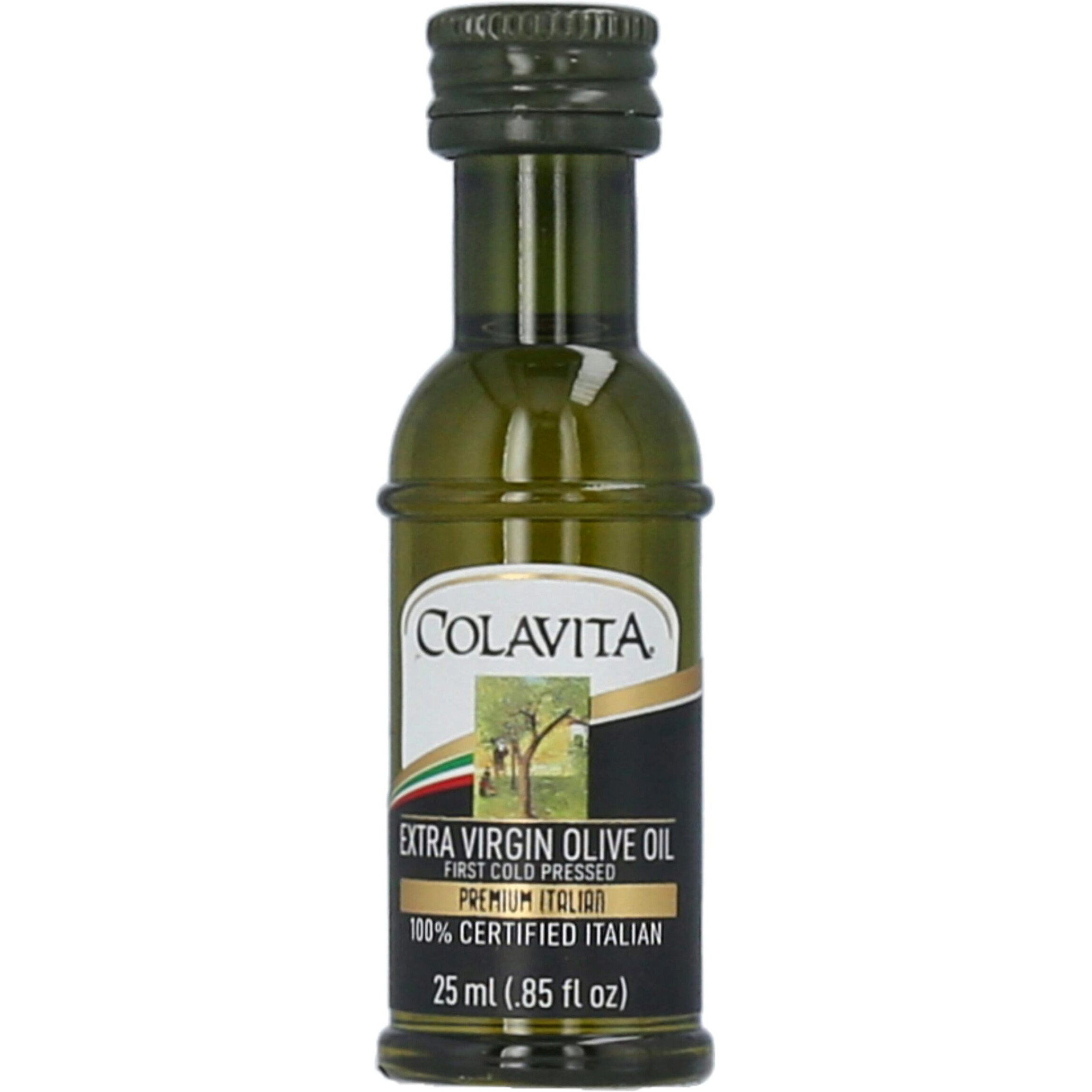 Colavita Mini Sizes - Premium Italian Extra Virgin Olive Oil, Pack Of 80 (25Ml Each, .85Oz) Plastic Bottles