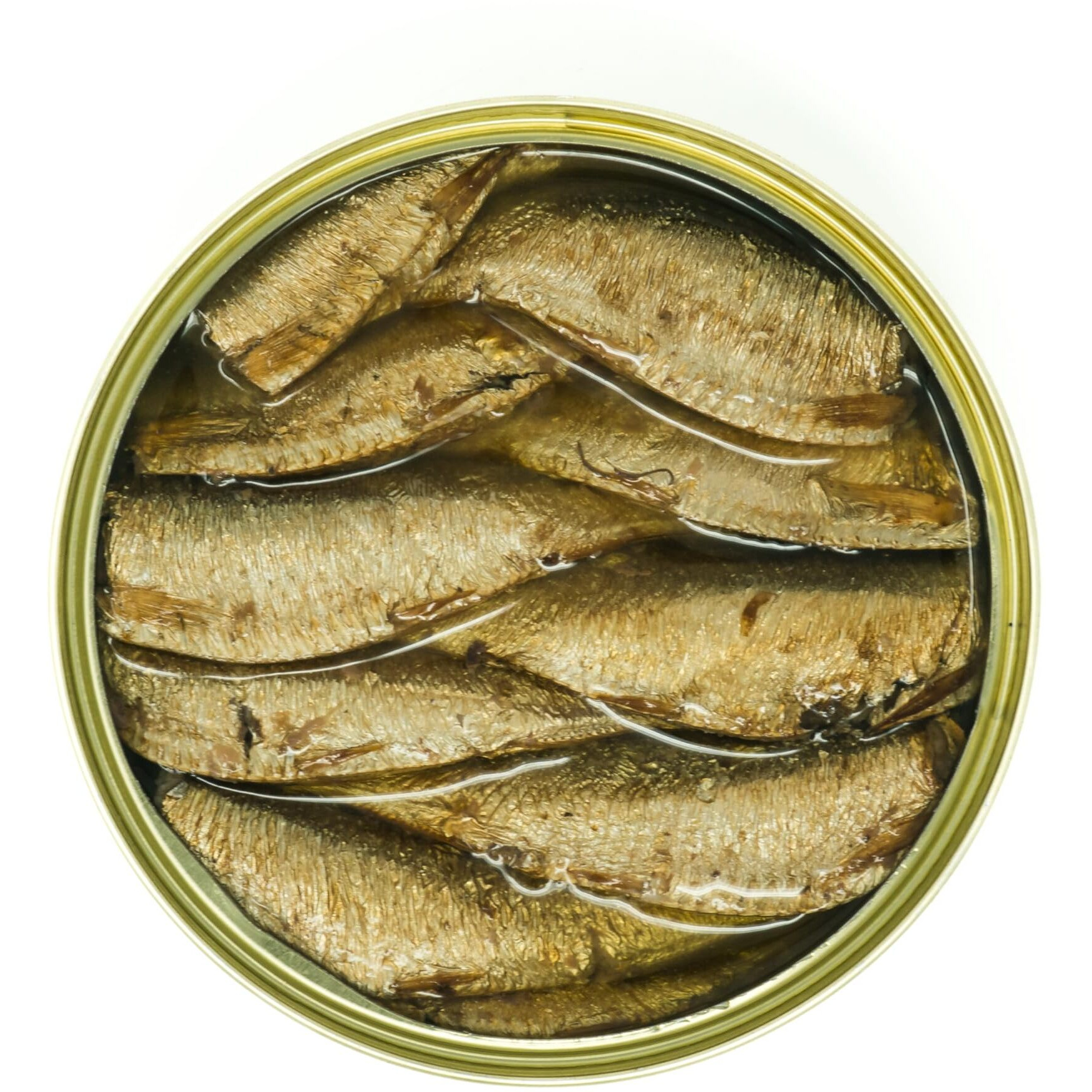 Sprats Riga Smoked (12 Pack) Gold Star 5.6 Oz Tins In Vegetable Oil Product Of Latvia, Kosher