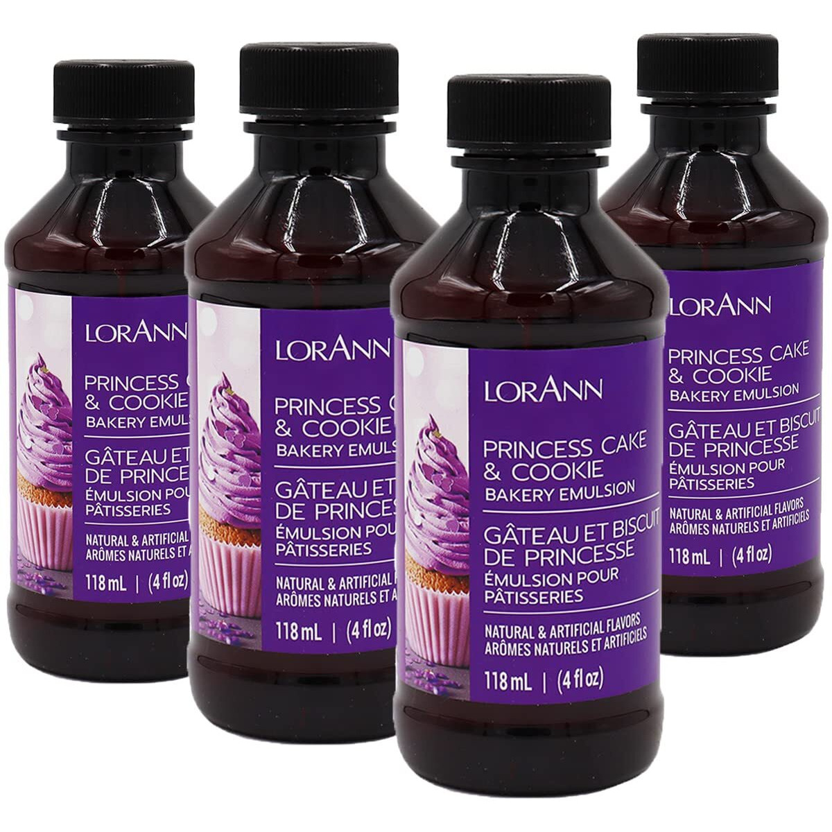 Lorann Oils Princess Cake And Cookie Bakery Emulsion Regal Flavor Blend, Perfect For Enhancing Sweet, Cake-Like Undertones In Baked Goods, Gluten-Free, Keto-Friendly, Unique Flavor Blend Essential