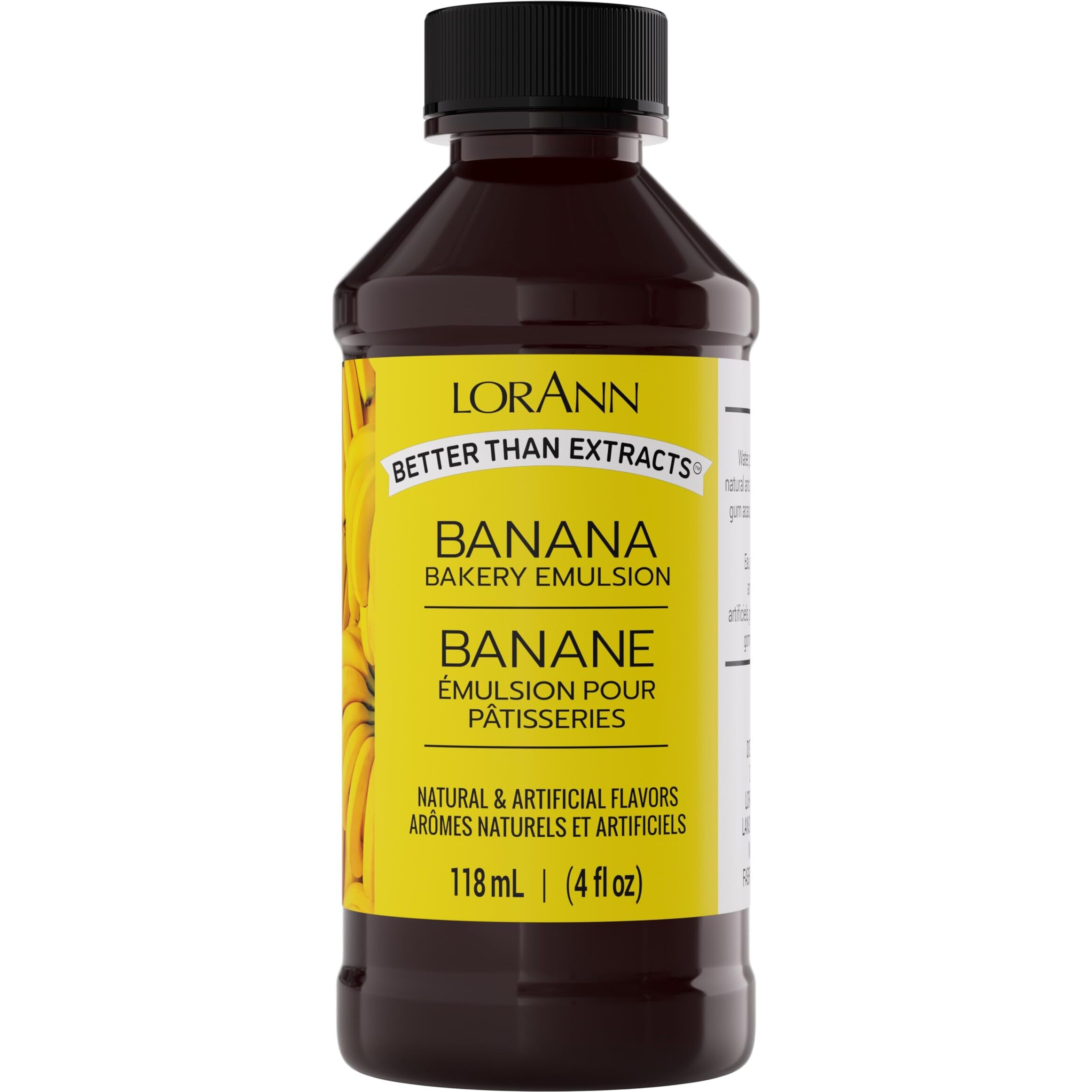Lorann Oils Banana Bakery Emulsion True Banana Emulsion, Ideal For Boosting Fruit Tones In Cakes, Cookies & Desserts, Gluten-Free, Keto-Friendly, Banana Extract Substitute Essential For Your Kitchen