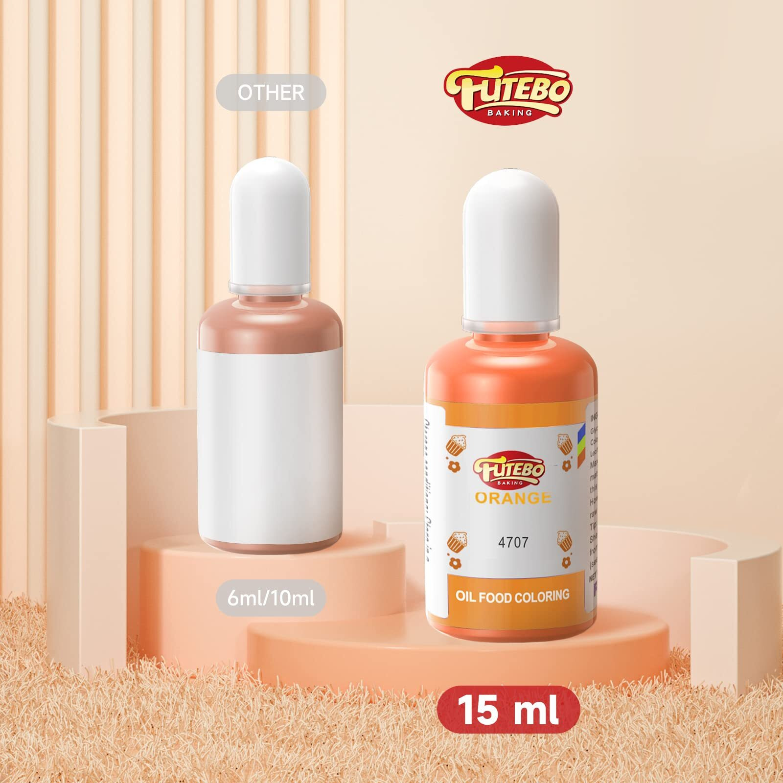 Oil Based Food Coloring, 15Ml Large Capacity Food Coloring For Icing, Dye Color For Chocolate Candy Cake, Edible Oil Food Grade Dye For Baking, Fondant & Forsting