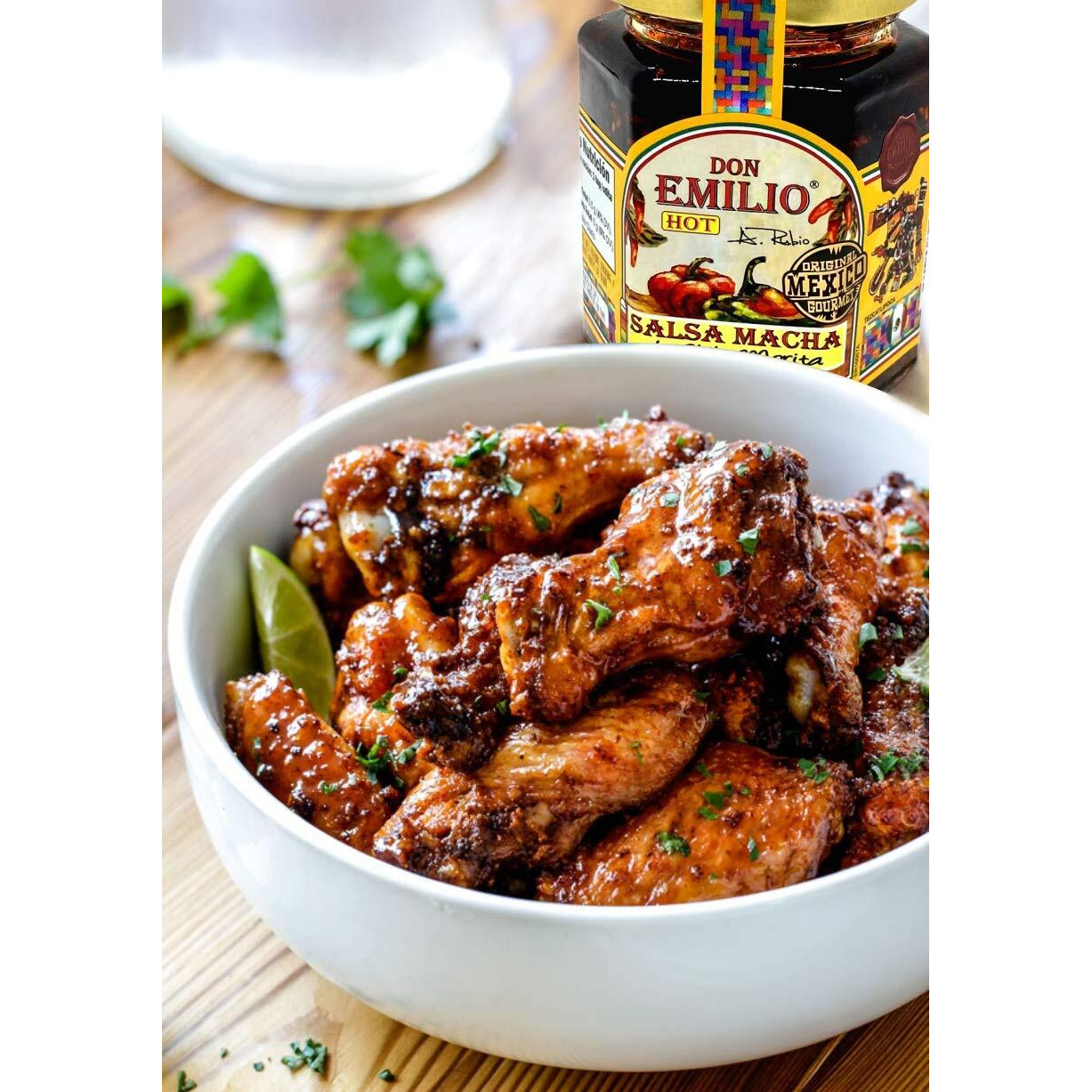 Don Emilio Salsa Macha Hot Chili Sauce, Chili Crisp Oil, Spicy Sauce, Morita Peppers, Natural Chili Paste, 3 Pack Of 9 Oz
