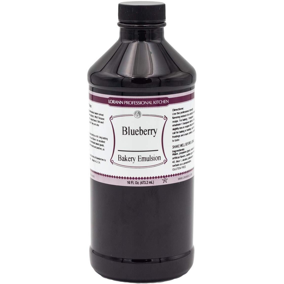 Lorann Oils Blueberry Bakery Emulsion Realistic Blueberry Flavor, Perfect For Elevating Berry Notes In Baked Goods, Gluten-Free, Keto-Friendly, Blueberry Extract Substitute Essential For Your Kitchen