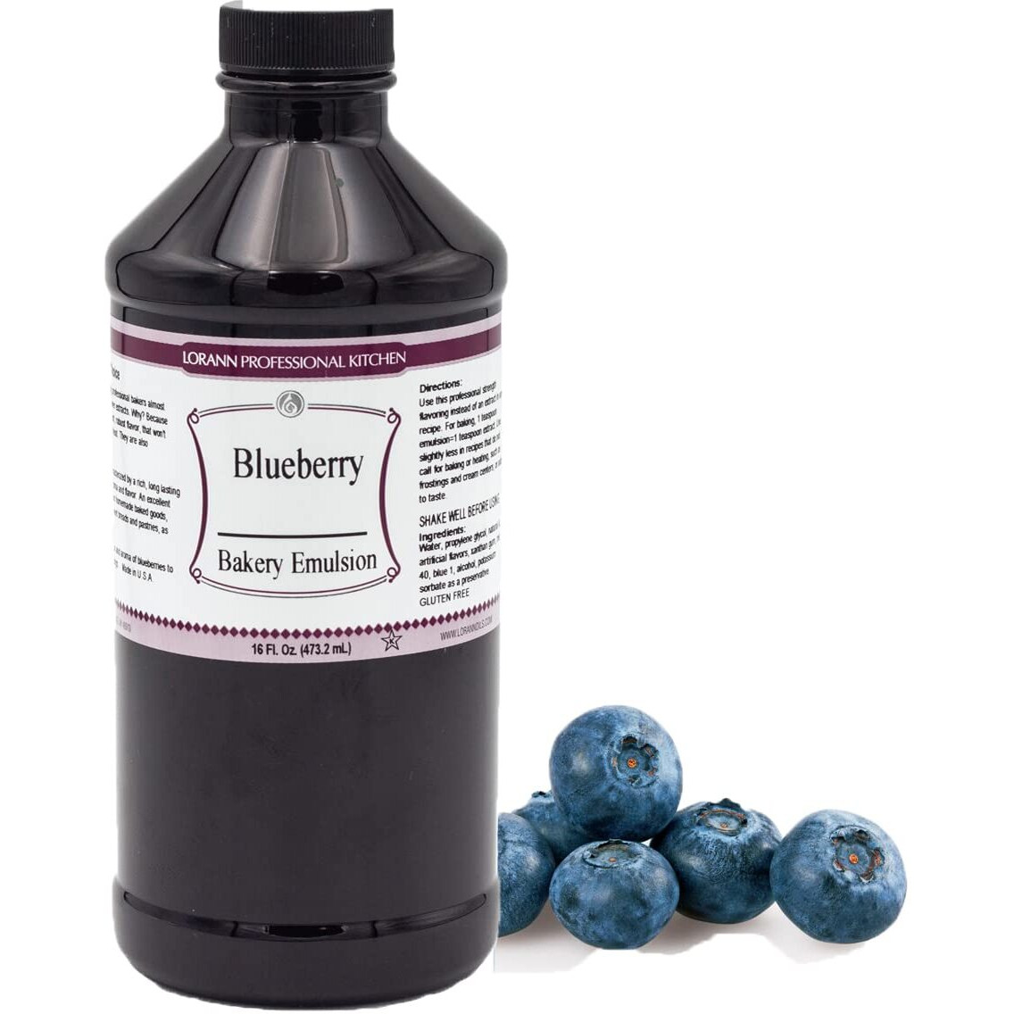 Lorann Oils Blueberry Bakery Emulsion Realistic Blueberry Flavor, Perfect For Elevating Berry Notes In Baked Goods, Gluten-Free, Keto-Friendly, Blueberry Extract Substitute Essential For Your Kitchen