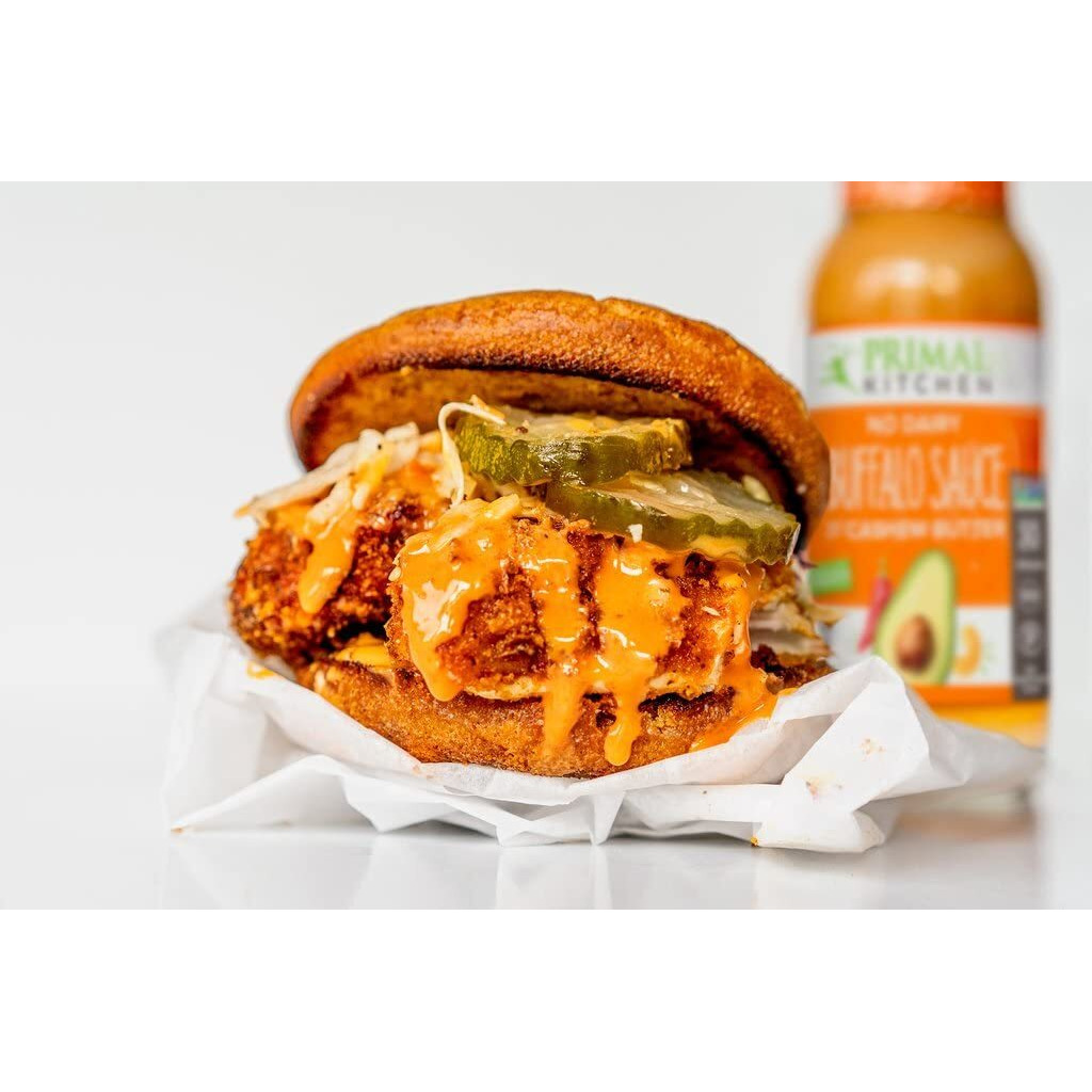 Primal Kitchen No-Dairy Buffalo Sauce Variety 2-Pack, Made With Avocado Oil And Real Ingredients, Includes 1 Original & 1 Hot Buffalo Sauce