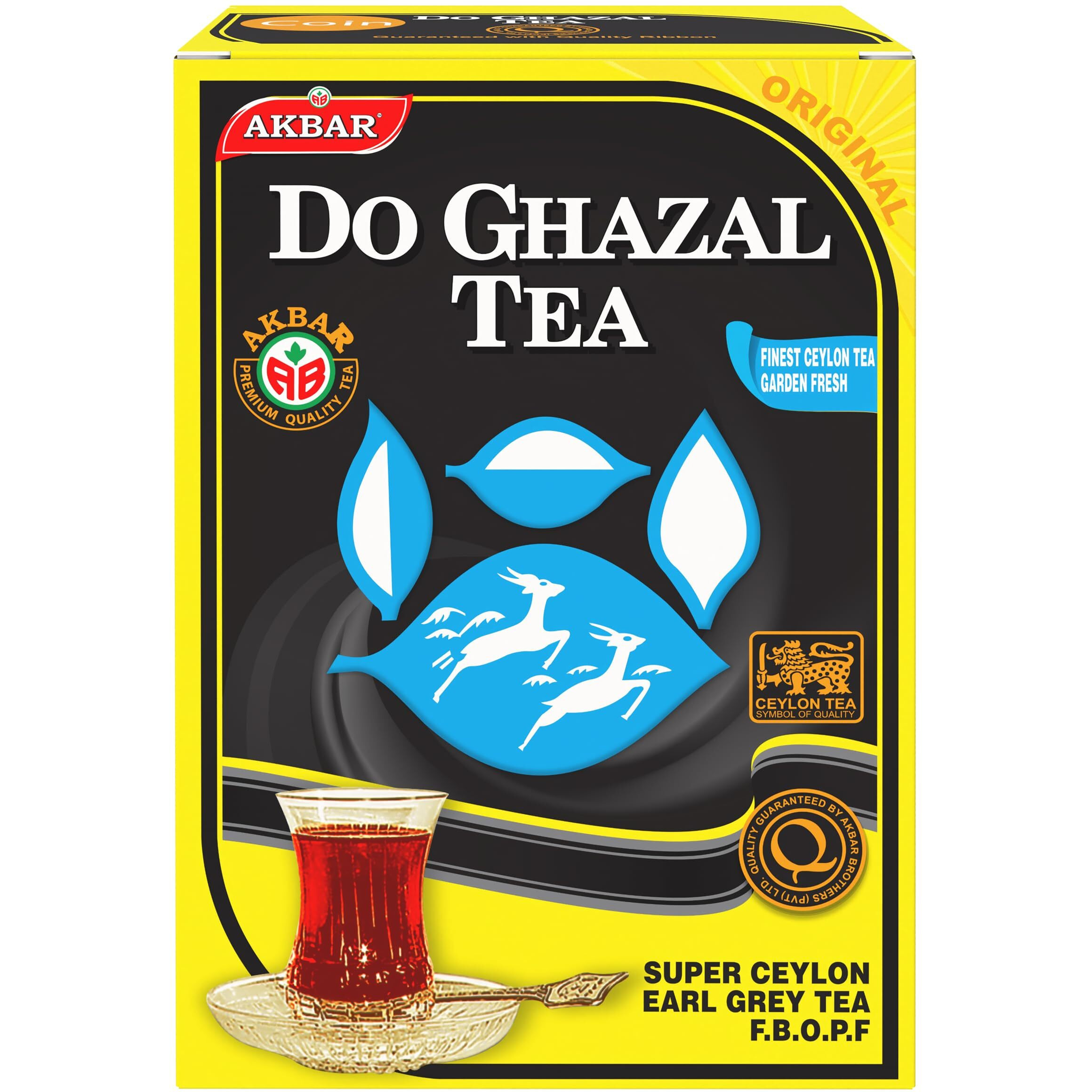 Do Ghazal Earl Grey Tea - 16Oz (454G) - Earl Grey Tea Loose Leaf - Pure Ceylon Black Tea With Natural Bergamot Oil - Bold, Aromatic & Citrusy Flavor