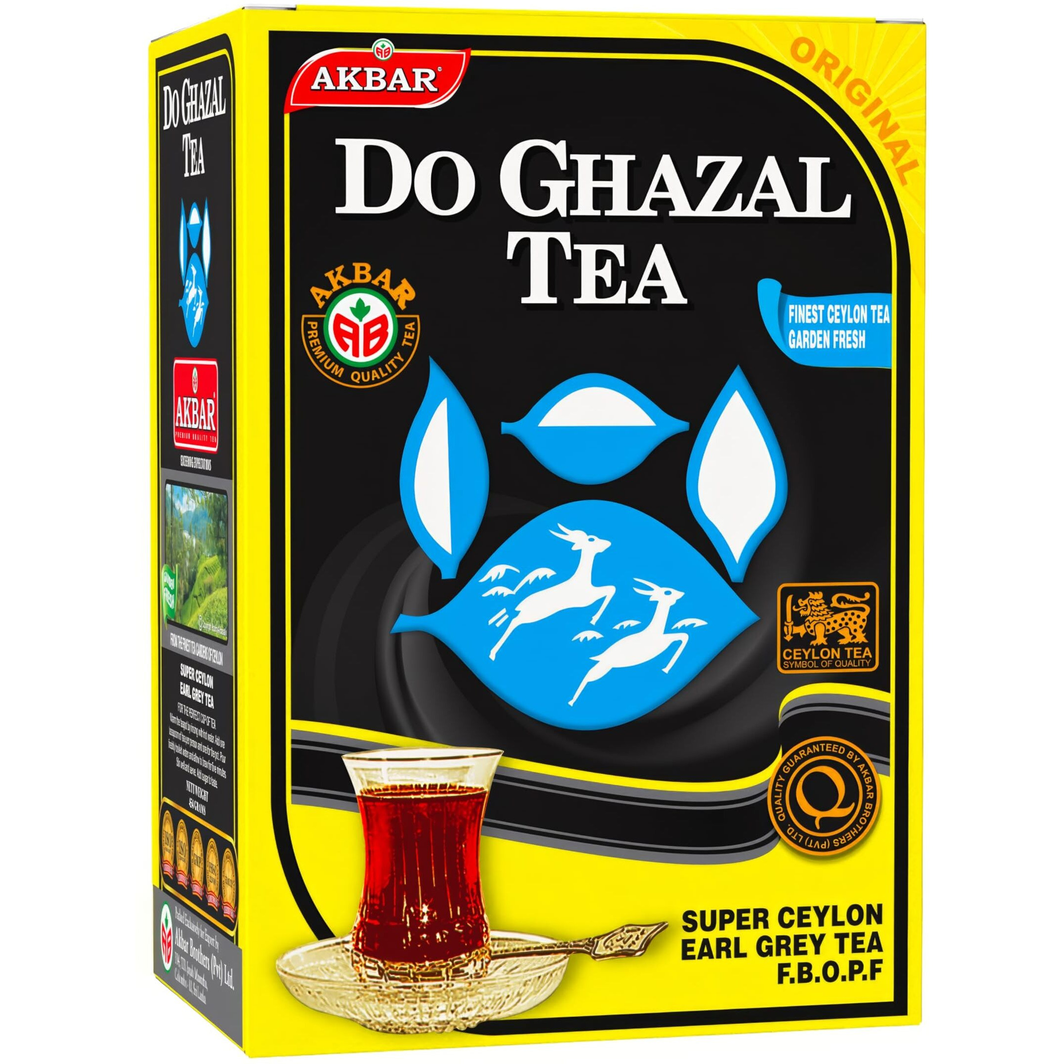 Do Ghazal Earl Grey Tea - 16Oz (454G) - Earl Grey Tea Loose Leaf - Pure Ceylon Black Tea With Natural Bergamot Oil - Bold, Aromatic & Citrusy Flavor