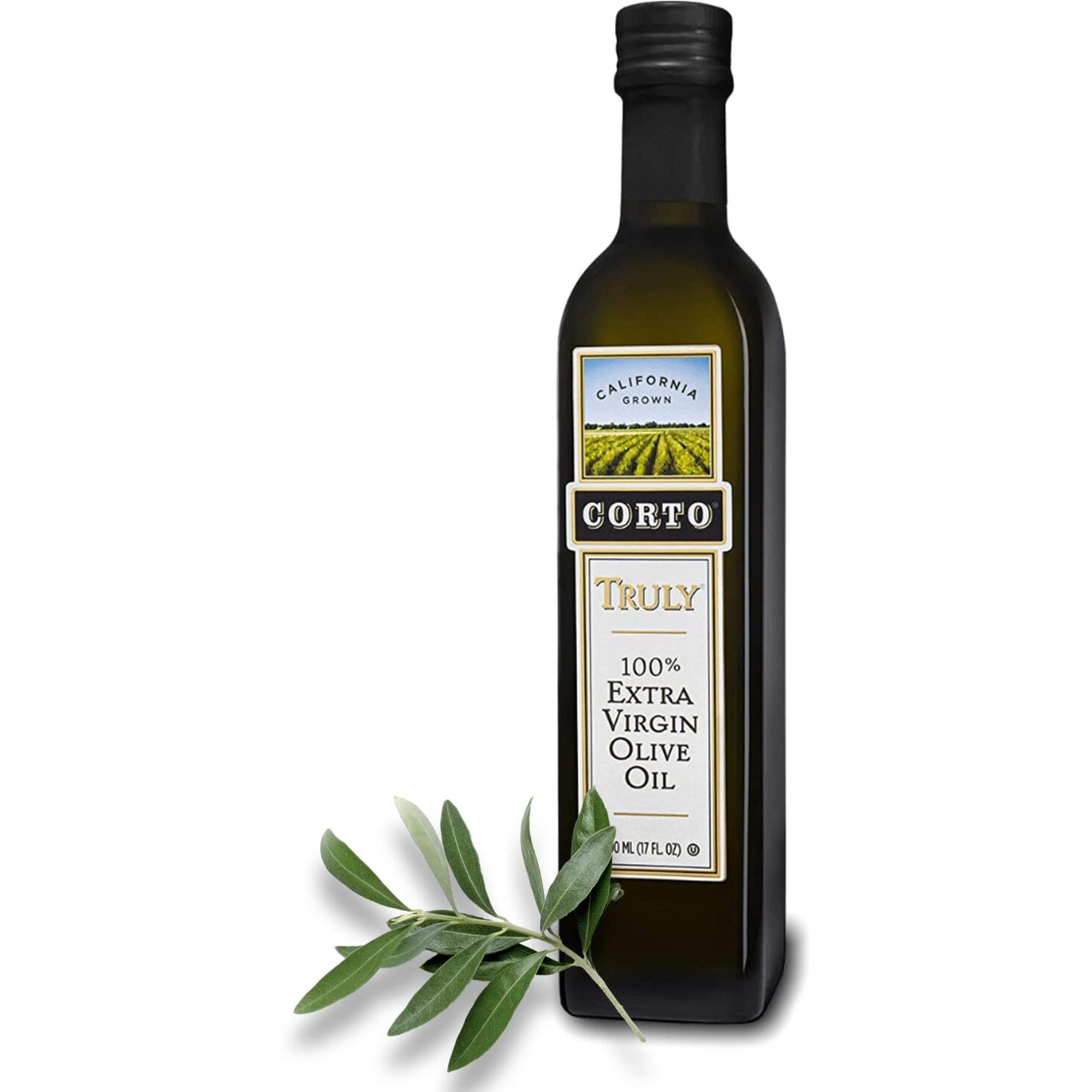 Corto Truly | 100% Extra Virgin Olive Oil | Floral Notes | Cold Extracted In State-Of-The-Art Mill | Straight From Official Corto Olive Groves & Oil Producer | 500 Ml