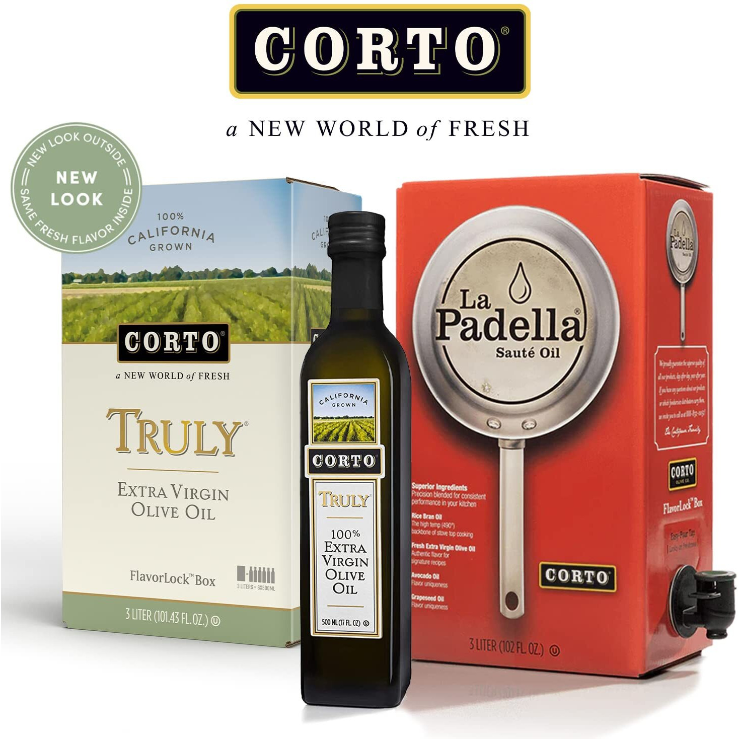 Corto Truly | 100% Extra Virgin Olive Oil | Floral Notes | Cold Extracted In State-Of-The-Art Mill | Straight From Official Corto Olive Groves & Oil Producer | 500 Ml