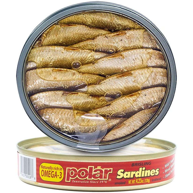 Mw Polar Brisling Sardines, Smoked In Olive Oil, 4.23 Oz - Pack Of 12