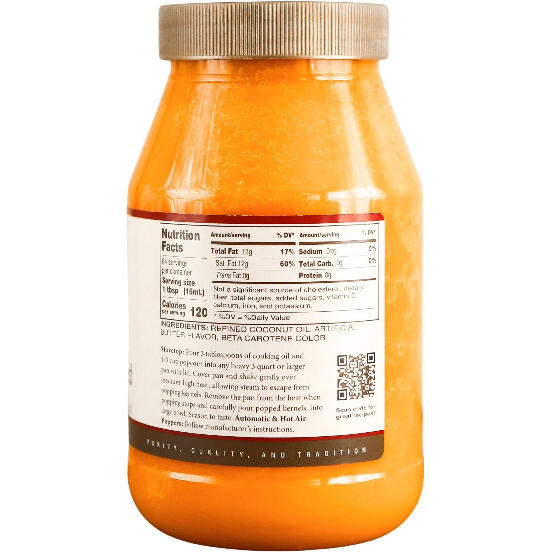 Golden Barrel Butter Flavored Coconut Oil (32 Oz.)