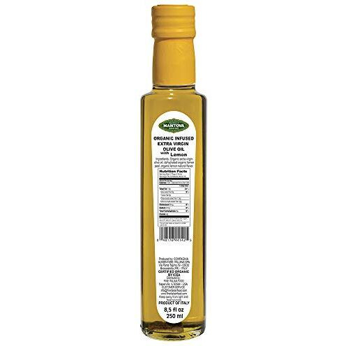 Mantova Oil Olive Extra Virgin Lemon Organic, 8.5 Fl Oz