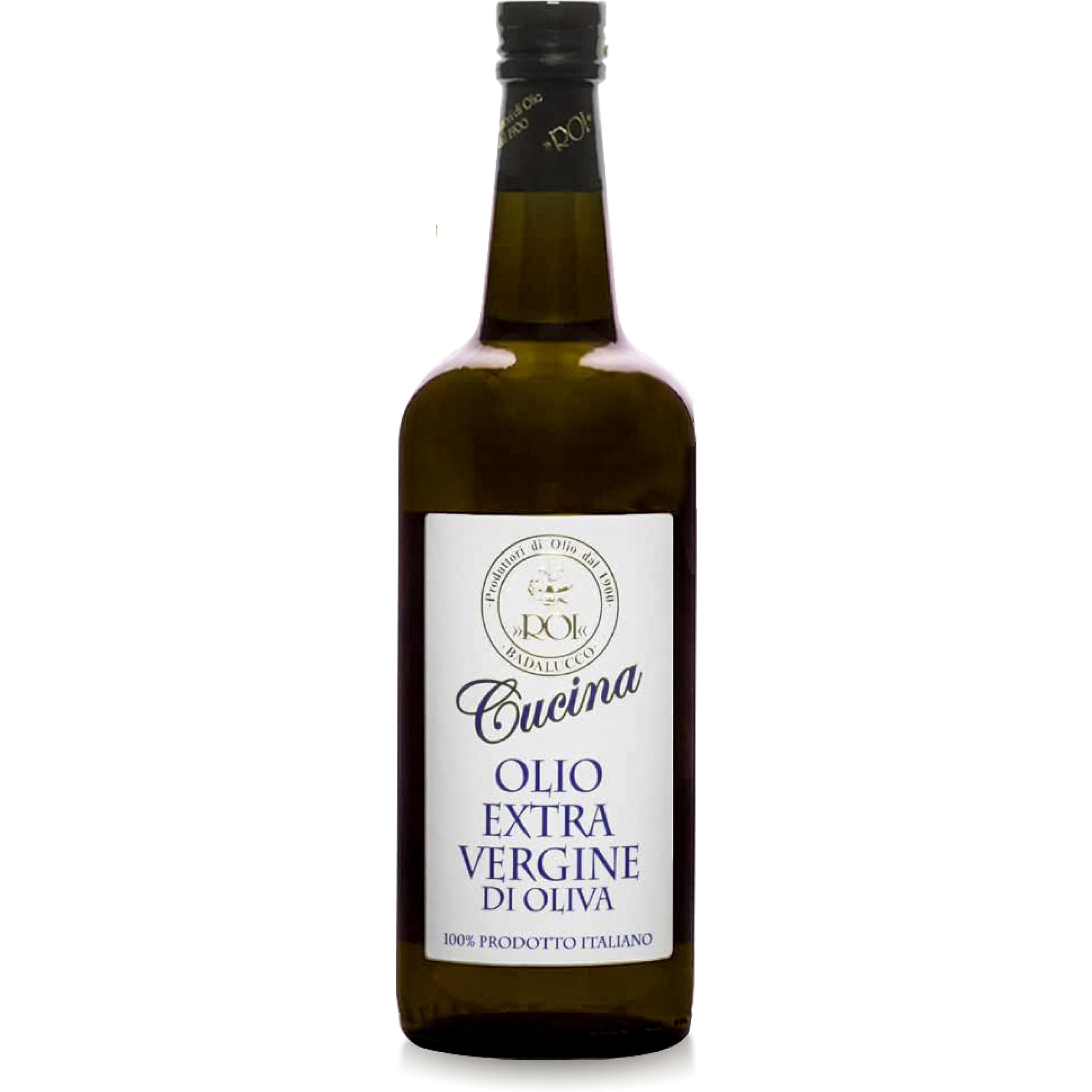 Roi Extra Virgin Olive Oil From Italy - Cucina Ligurian Olive Oil From Italy, First Cold Pressed, Pure, Polyphenol Rich Evoo, 34 Fl Oz (1 Liter)