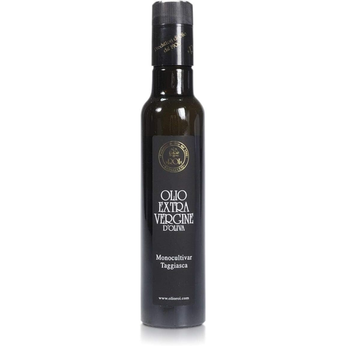 Roi Ligurian Italian Extra Virgin Olive Oil - First Cold Pressed Evoo Cultivar Ogliarola-Taggiasca Ligurian Olives - Polyphenol Rich Olive Oil From Liguria Italy - 8.45 Fl Oz (250Ml)