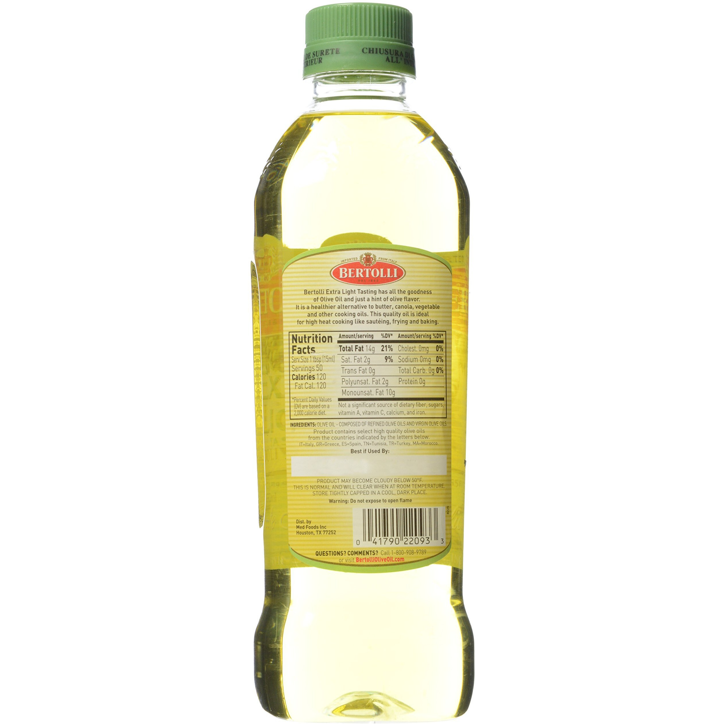 Bertolli Olive Oil, Extra Light, 750 Ml