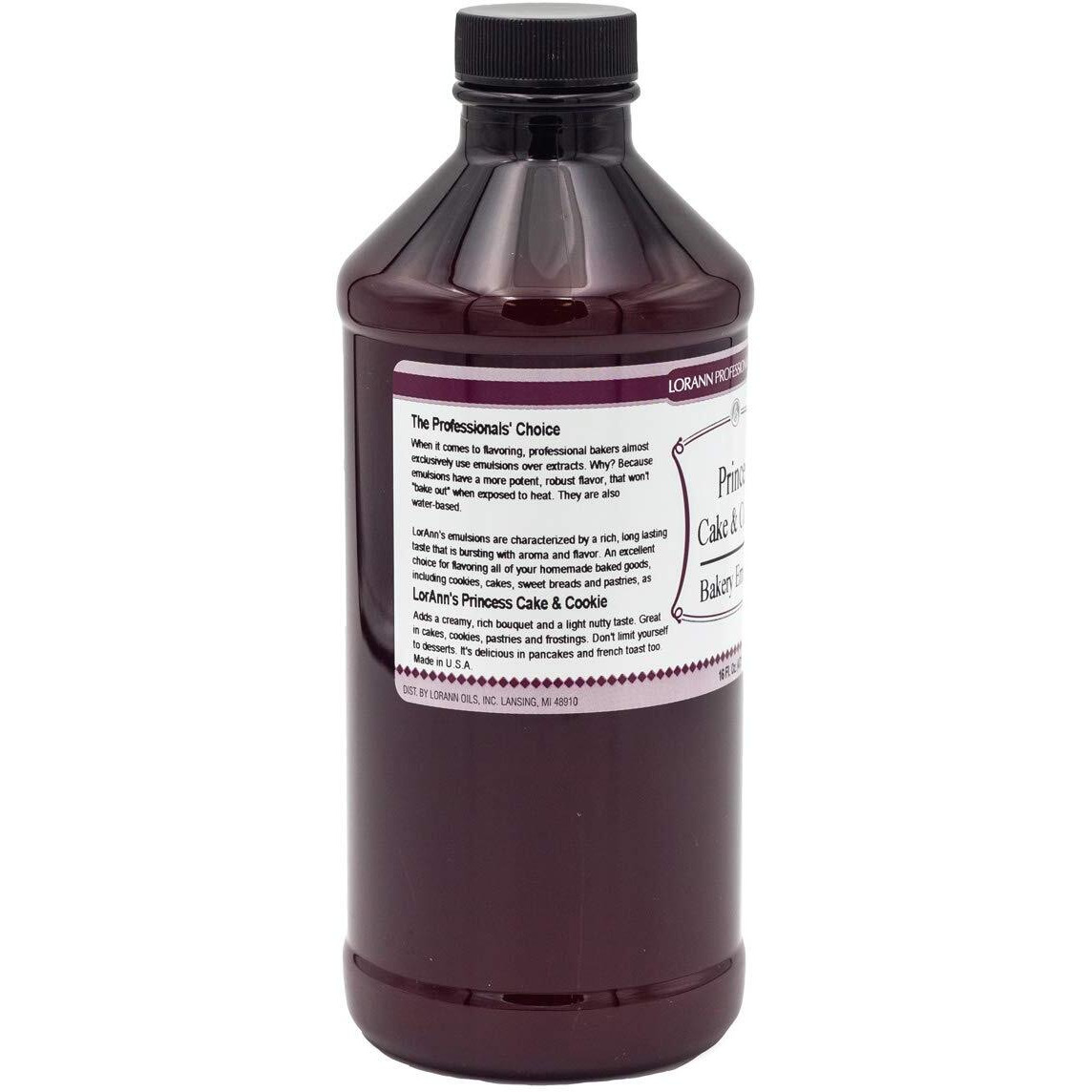 Lorann Oils Princess Cake And Cookie Bakery Emulsion Regal Flavor Blend, Perfect For Enhancing Sweet, Cake-Like Undertones In Baked Goods, Gluten-Free, Keto-Friendly, Unique Flavor Blend Essential
