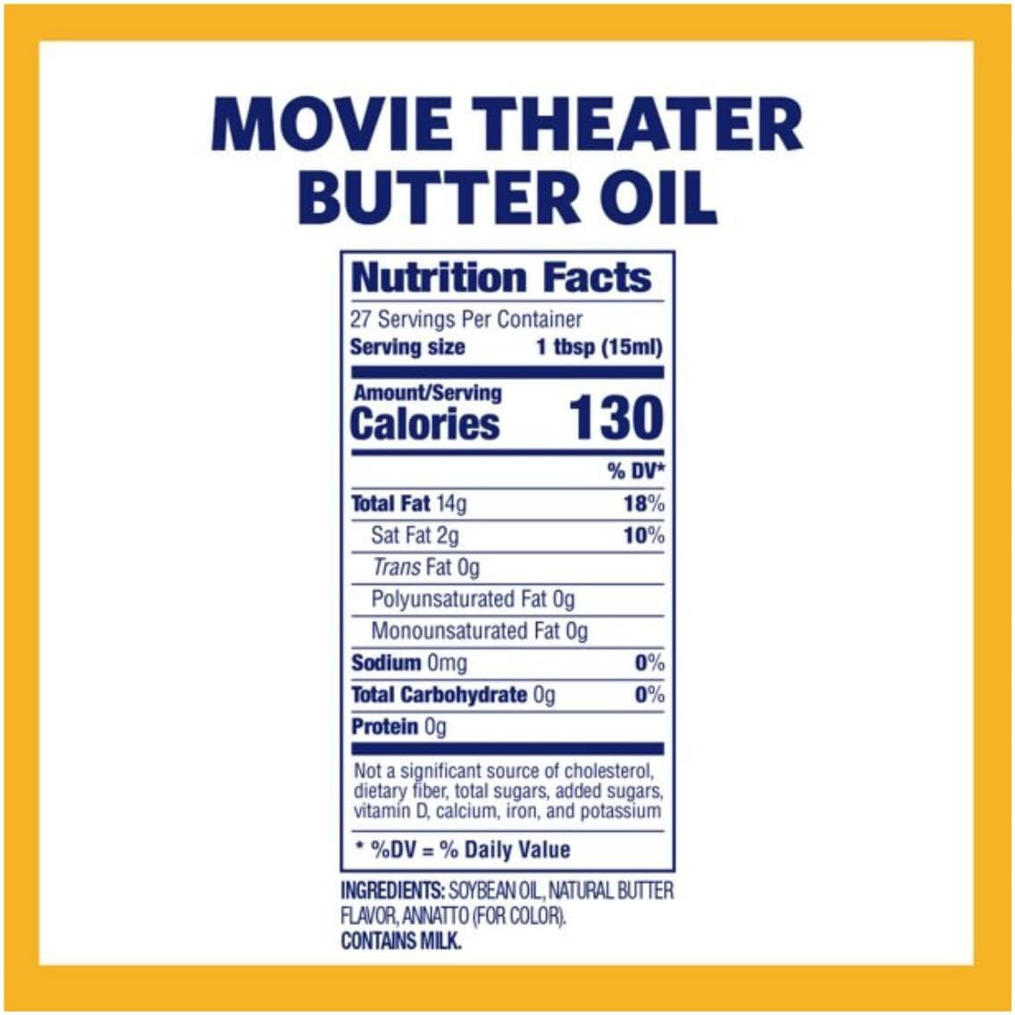 Kernel Season's Movie Theater Popcorn Oil, Butter, 13.75 Ounce (Pack Of 6)