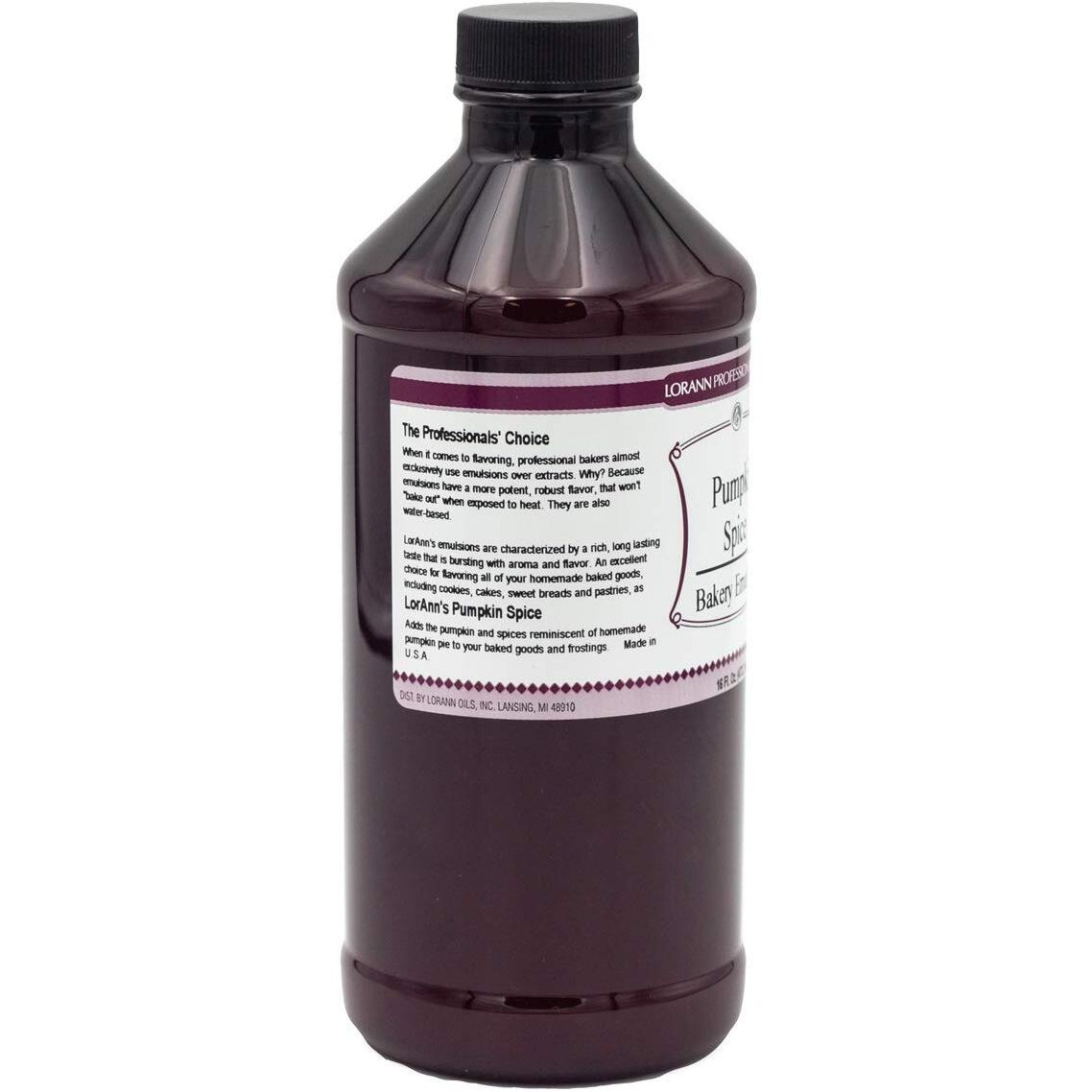 Lorann Oils Pumpkin Spice Bakery Emulsion Genuine Pumpkin Spice Blend, Perfect For Boosting Fall Flavors In Cakes, Cookies & Desserts, Gluten-Free, Keto-Friendly, Pumpkin Spice Flavoring Essential