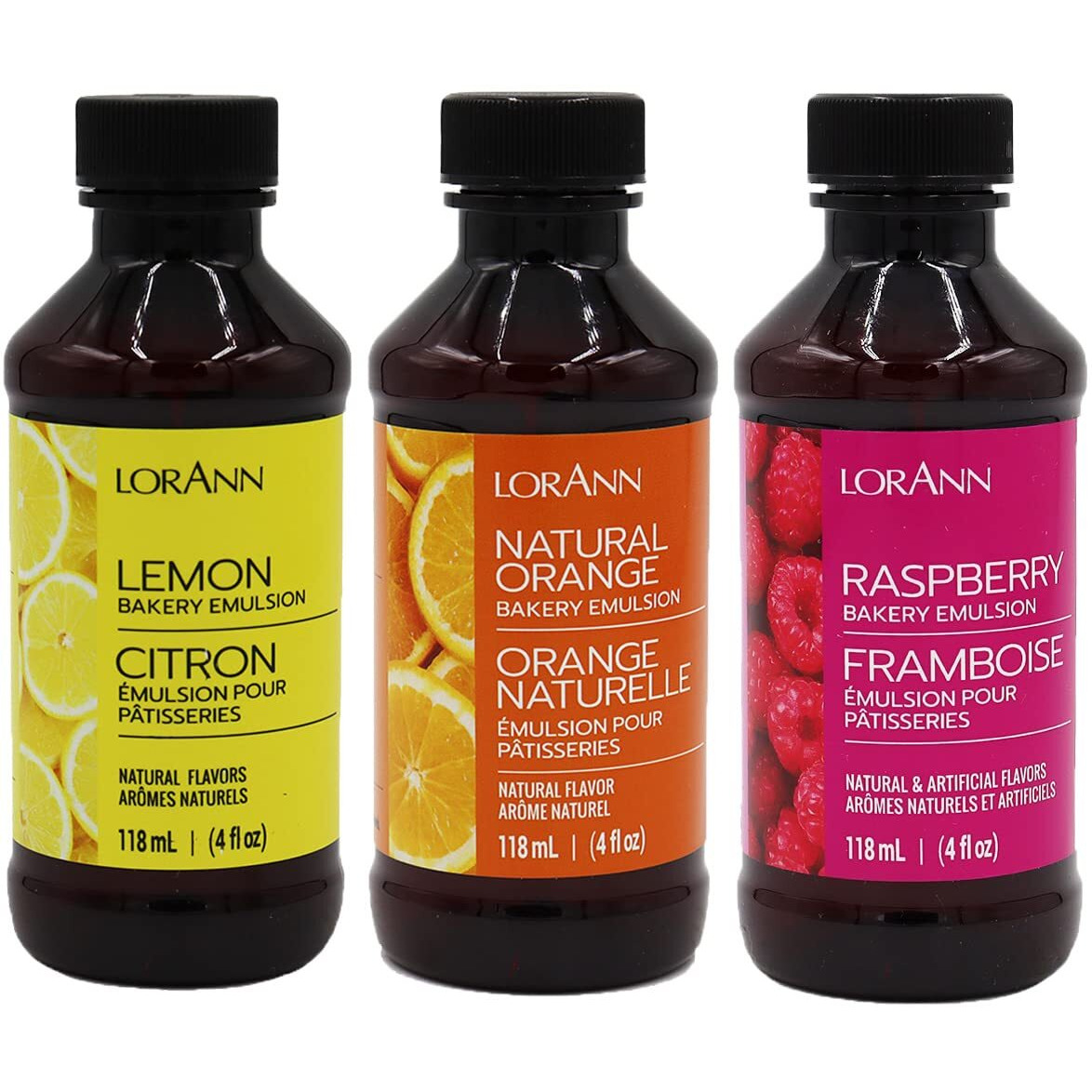 Lorann Oils Variety Bakery Emulsion Multiple Flavors, Perfect For Enhancing Baking Variety In Cakes, Cookies & Desserts, Gluten-Free, Keto-Friendly, Baking Essential For Your Kitchen, 4Oz Per Bottle