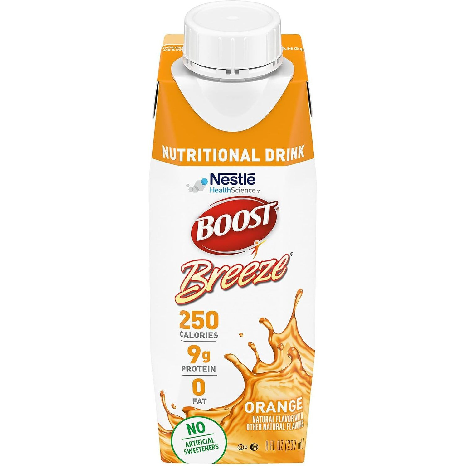 Boost Breeze Nutritional Drink Orange 8 Fl Oz (Pack Of 6)