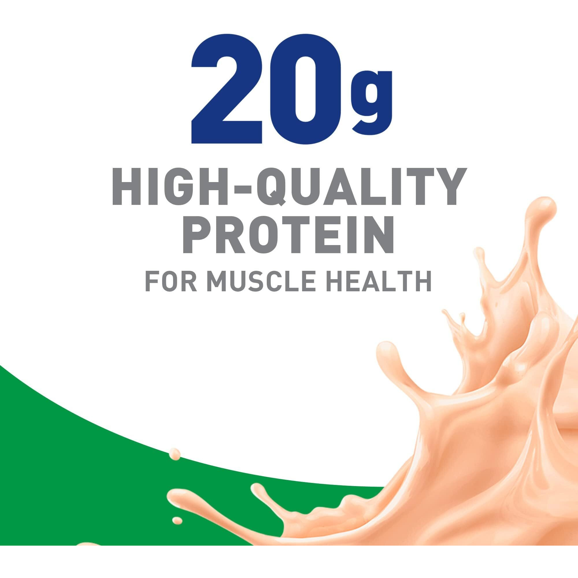Boost High Protein With Fiber Ready To Drink Complete Nutritional Drink, Creamy Strawberry, 8 Fl Oz Bottle, 24 Pack
