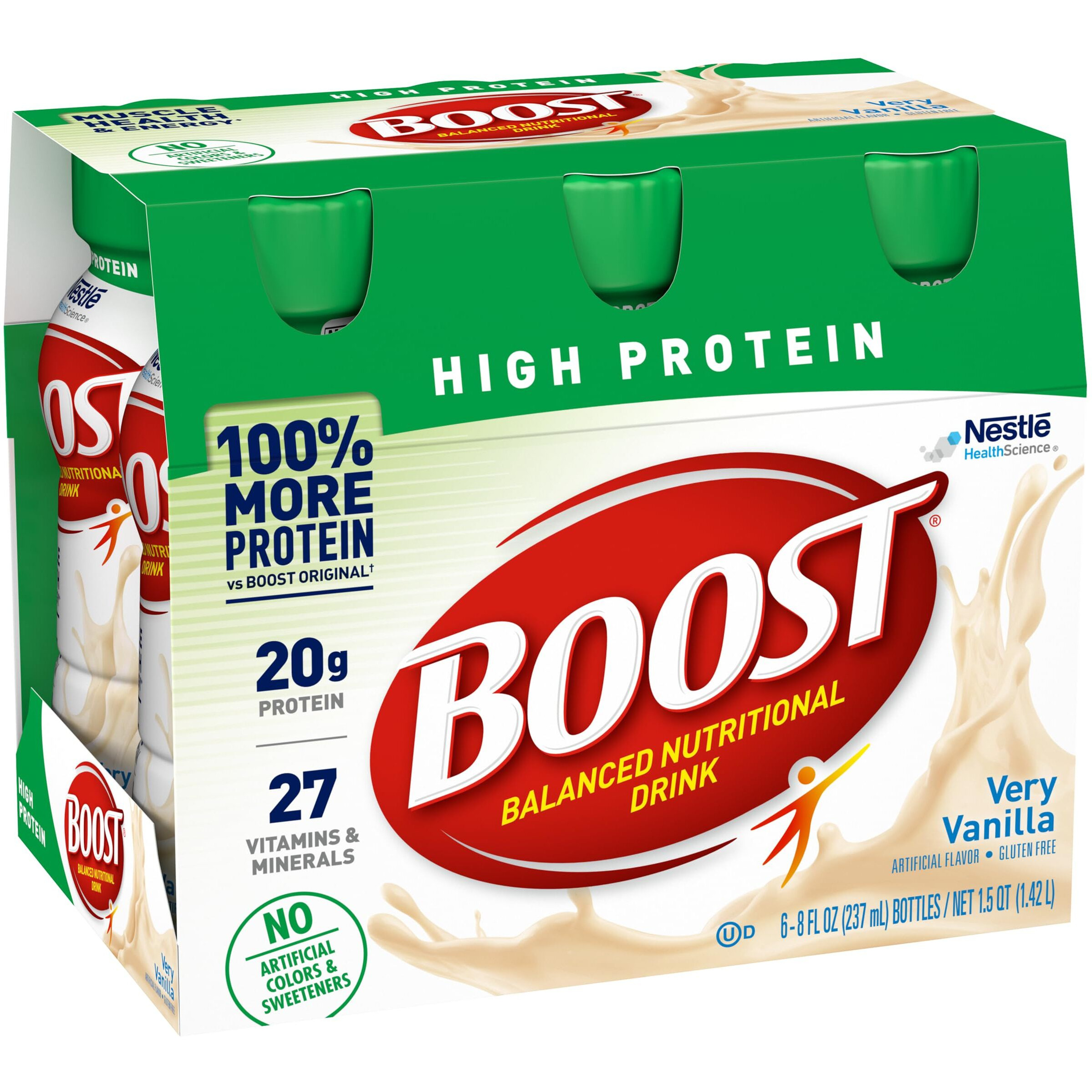 Boost High Protein Nutritional Drink (Vanilla, 6 Count (Pack Of 3))