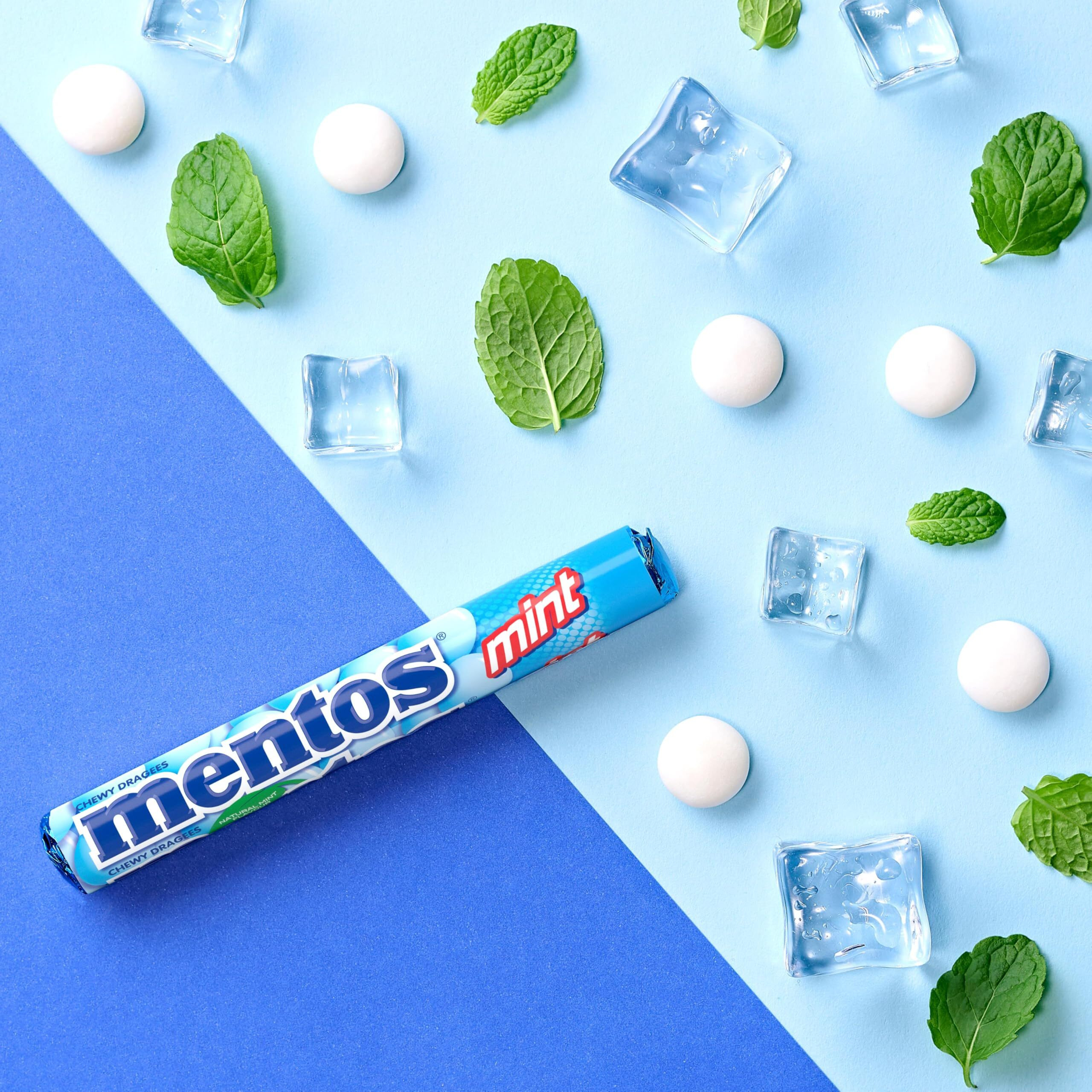 Mentos Mint Chewy Dragees 38 G (Pack Of 40)