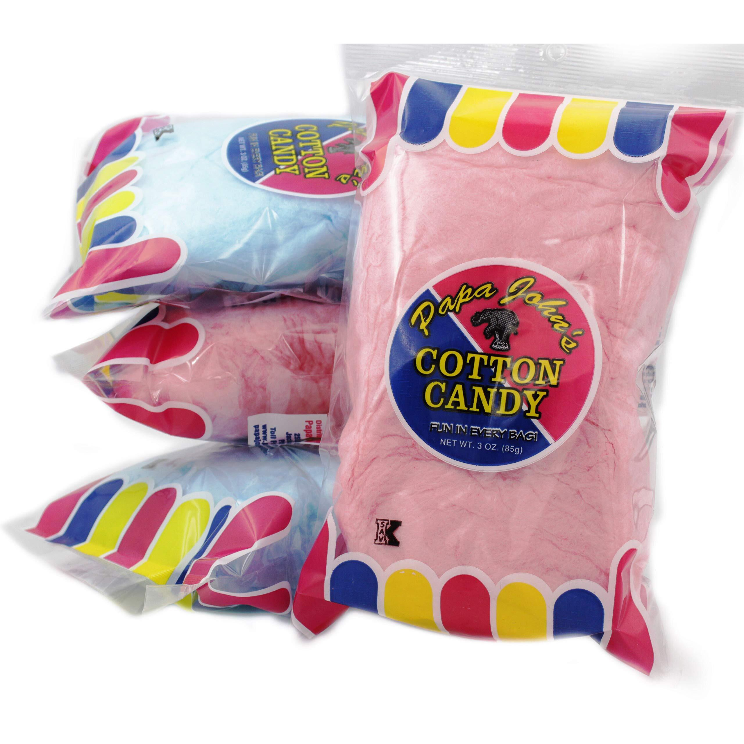 Fruidles Cotton Candy Blue And Pink Party Flavors Supplies Birthday Treats For Kids, Kosher, 3Oz Bag (3-Pack)