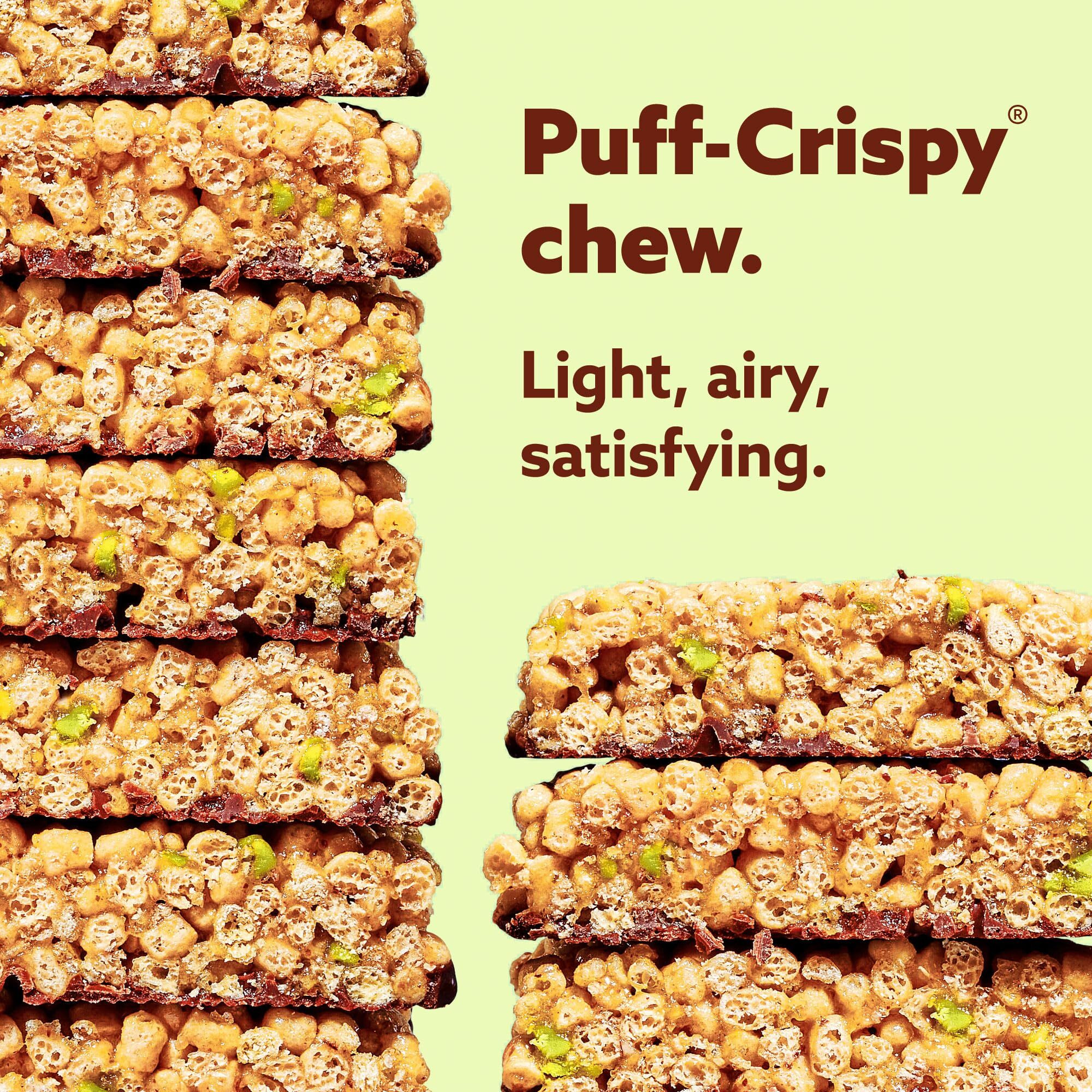 Mezcla Puff Crispy Protein Bars, Gluten Free & Vegan Protein Bars, 10G Protein, Alt For Crispy Rice Treat, Granola Bars & Breakfast Bars, Healthy Snacks For Adults, Variety Pack, 8 Count