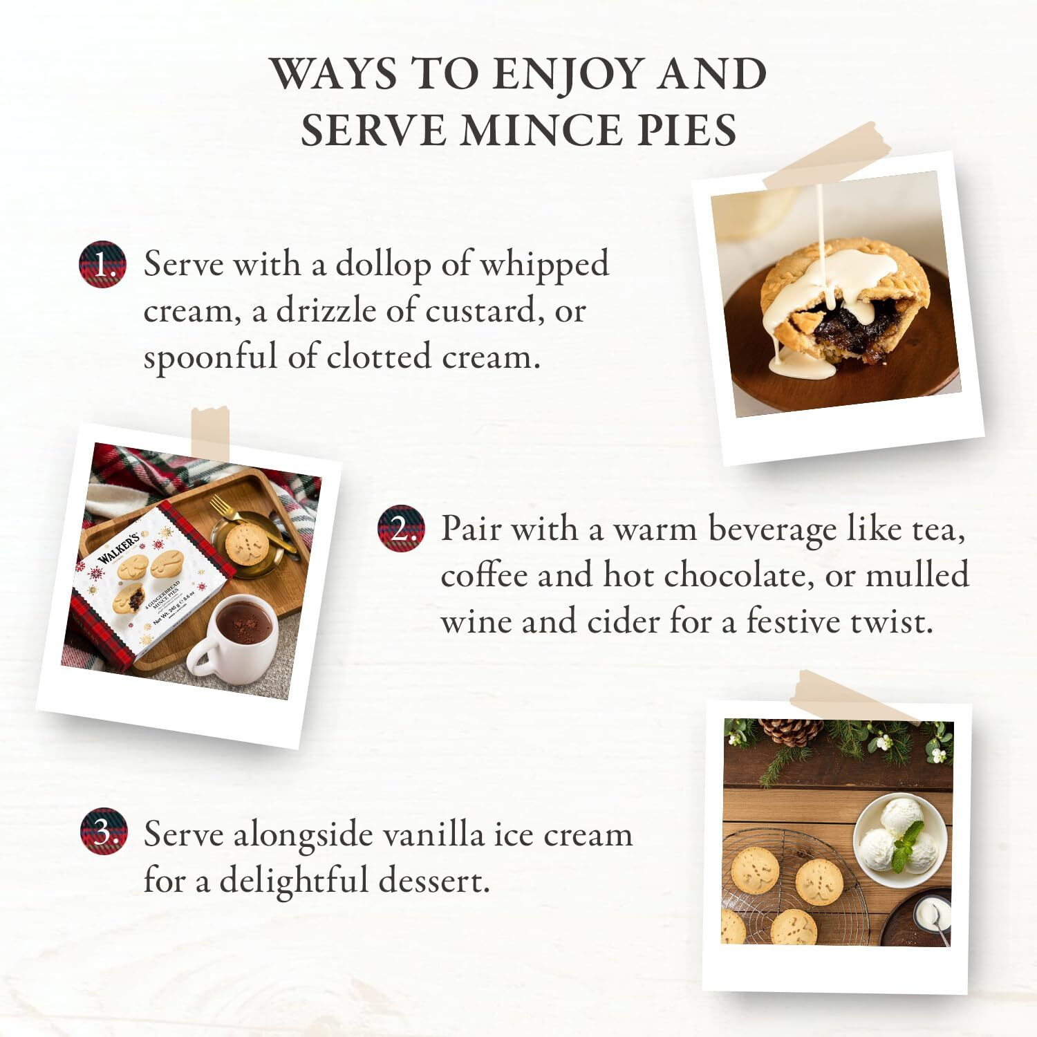 Walkers Mince Pies - 6 Count (Pack Of 3) - Luxury Holiday Treats And Dessert From Scotland, Suitable For Vegetarians
