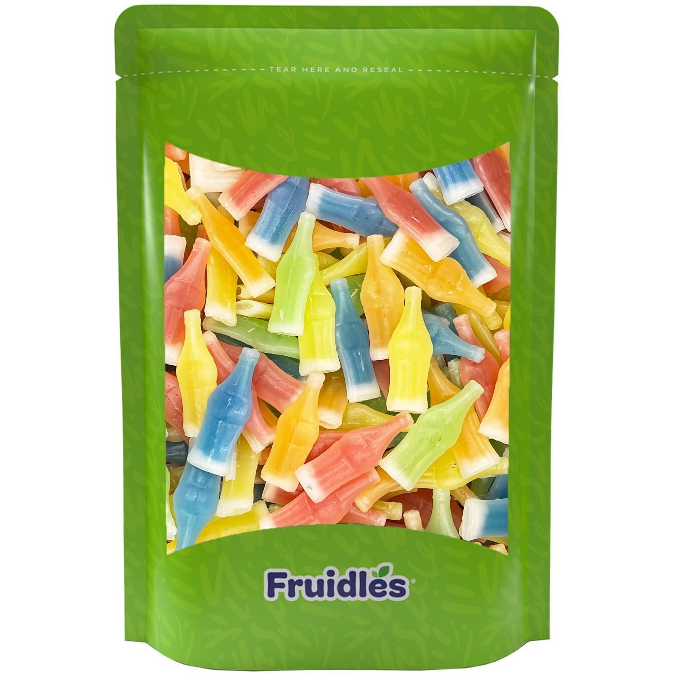 Fruidles Original Wax Bottles Candy Drinks, Liquid Filled Mini Drinks, Party Favorite Treats (Half Pound)