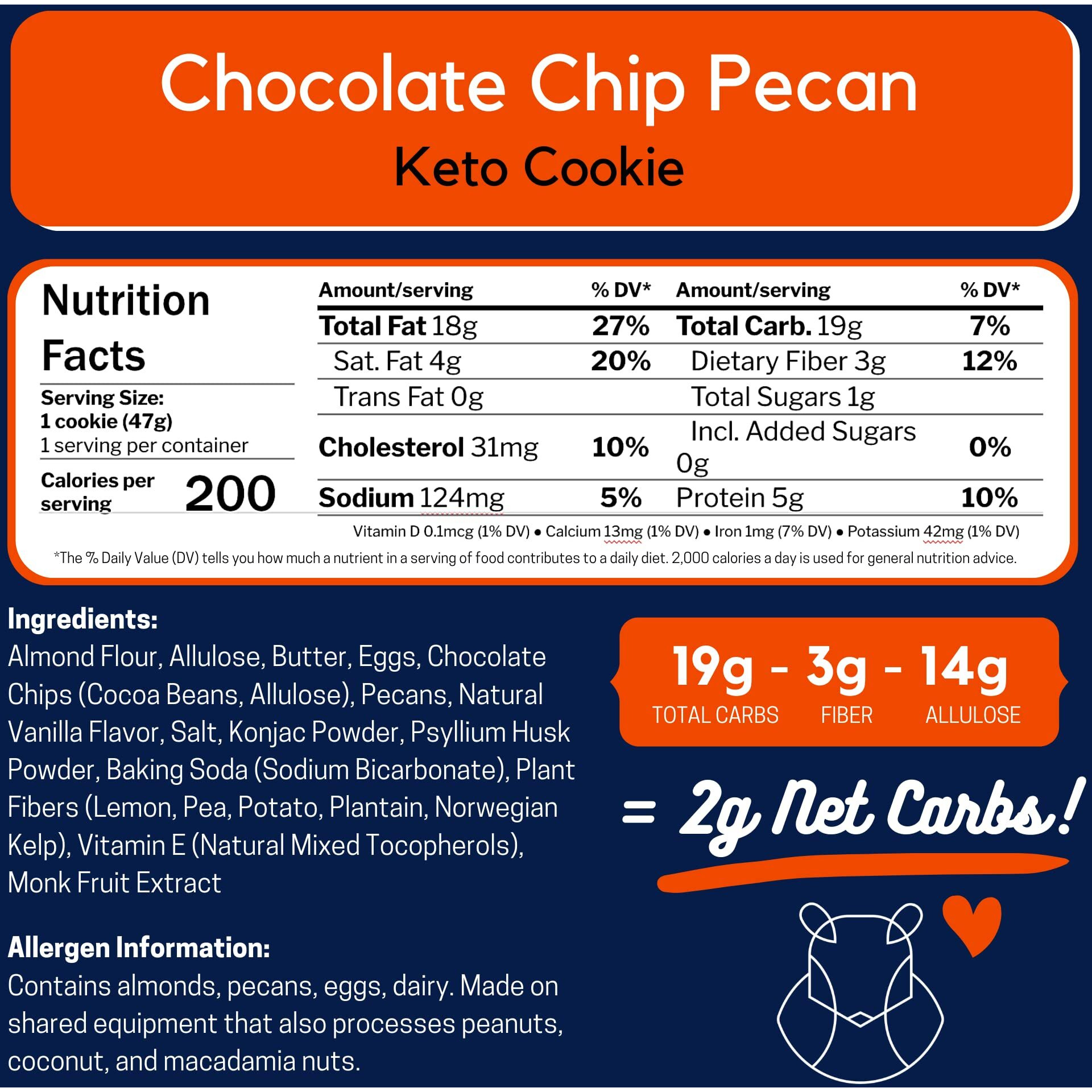 Chipmonk Keto Cookies - Variety Pack (12 Pack) Low Carb Keto Snacks - Gluten-Free, High Fat, Low Sugar, Ketogenic Sweet Snack Foods, Healthy Macro Nutrition Treats