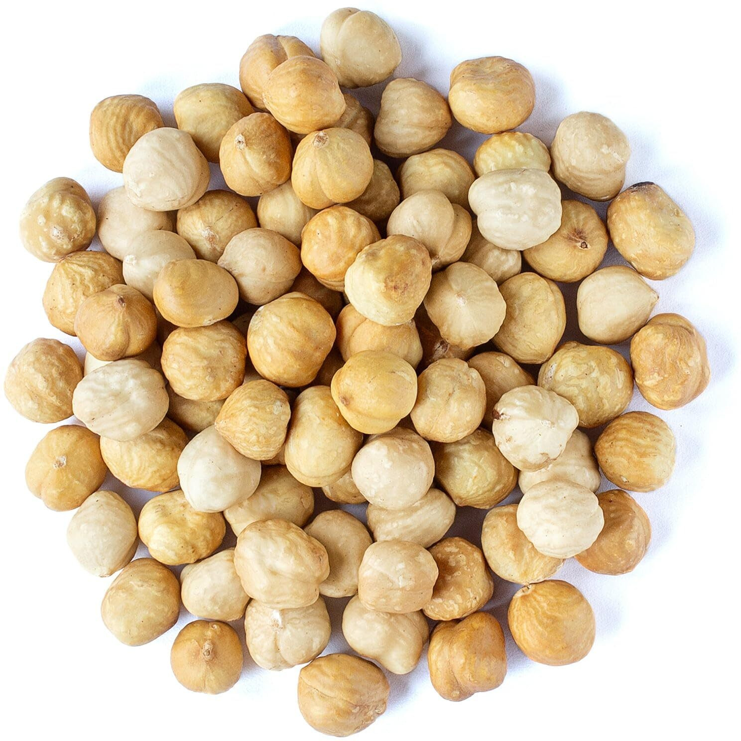 Food To Live Organic Blanched Roasted Hazelnuts, 2 Pounds - Non-Gmo, Dry Roasted Filberts, No Skin, Whole Nuts, Unsalted, Kosher, Vegan, Bulk. Keto Snack. Great For Baking, Salads, And Granola.
