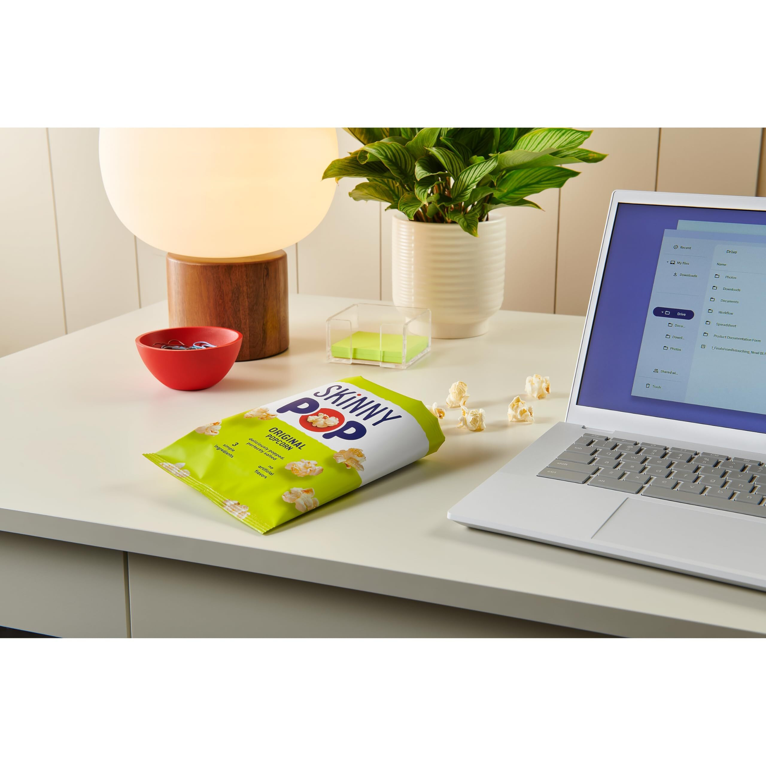 Skinnypop Popcorn, Original, Whole Grain, Dairy-Free Snack, 0.65Oz Bags (30Ct)