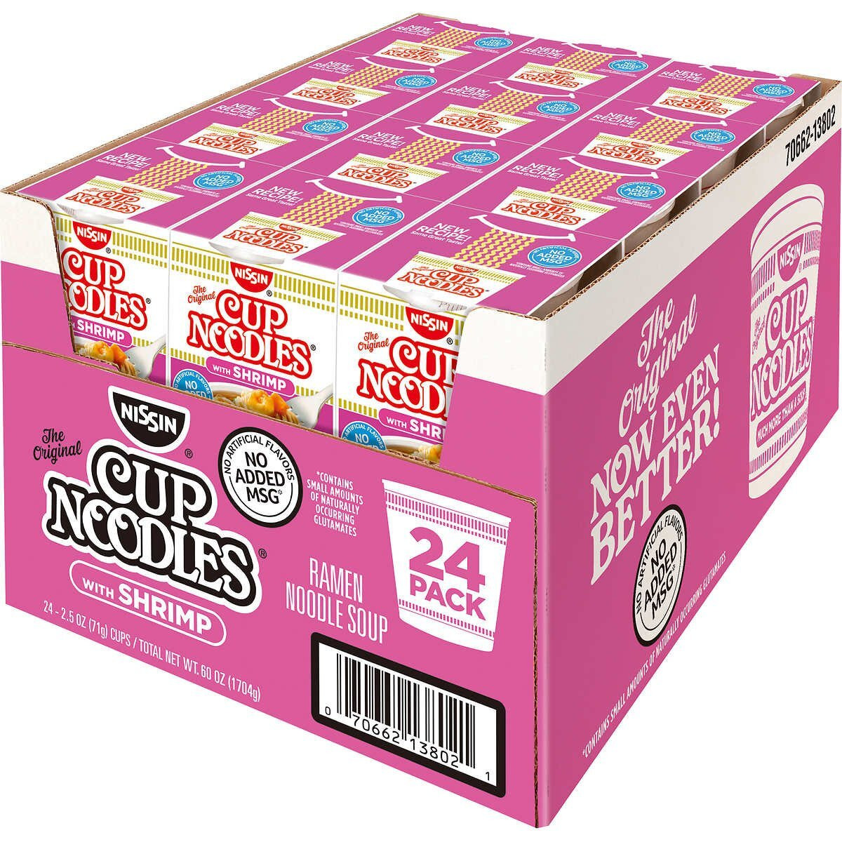 Nissin The Original Cup Noodles With Shrimp Twenty-Four 2.5 Ounce Ramen Cups