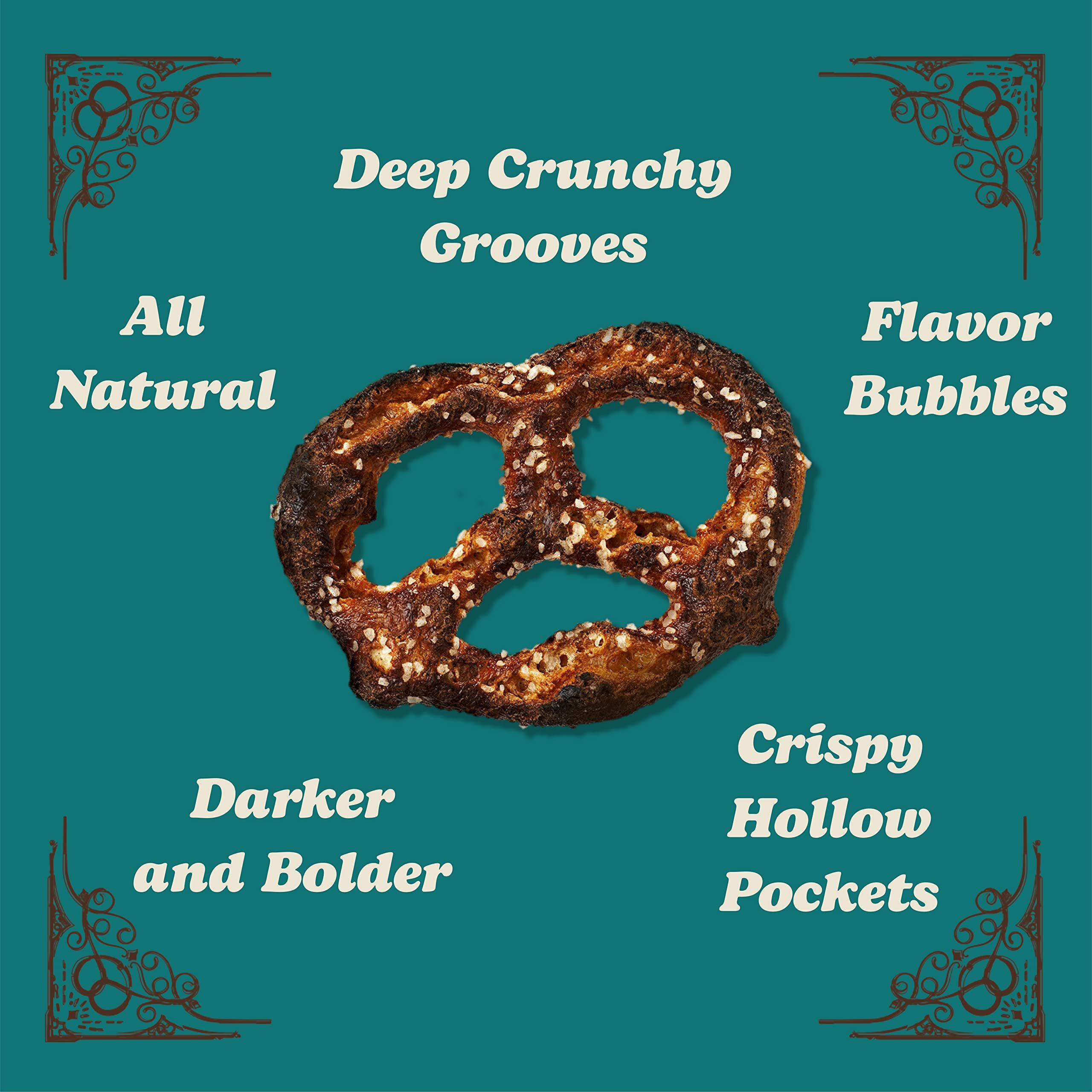 Unique Snacks Extra Dark Splits Pretzels, Original Split-Open Pretzels, Delicious Homestyle Baked Snack Bag, Vegan, Ou Kosher, And Non-Gmo Food, No Artificial Flavor, 11 Oz. Bag, Pack Of 12