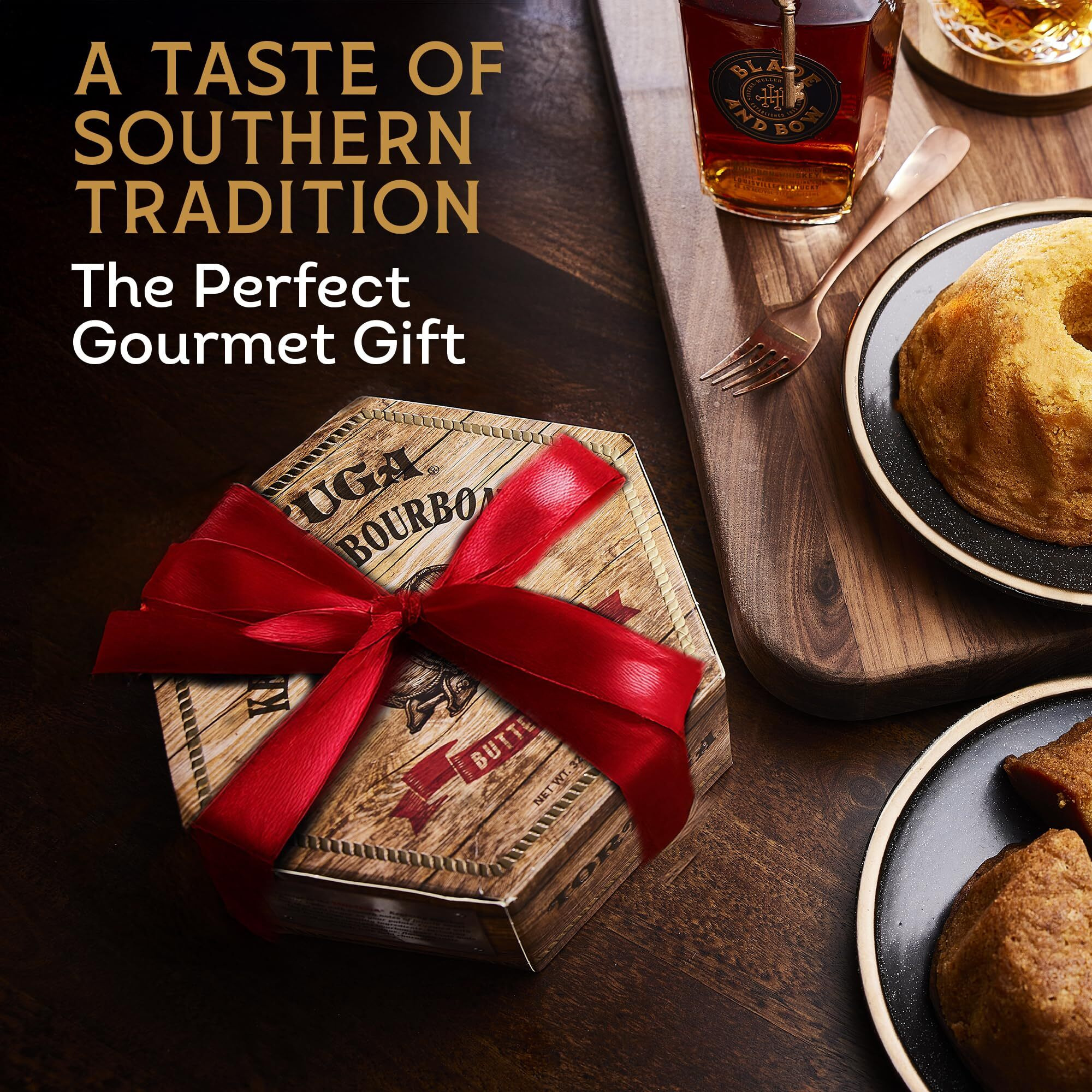 Tortuga Southern Trio Gift Pack - Tennessee Whiskey, Kentucky Bourbon, & Moonshine Apple Pie - 6 4Oz Cakes - The Perfect Premium Gourmet Gift For Gift Baskets, And Birthday Cakes For Delivery