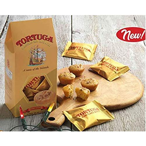 Tortuga Gourmet Rum Cake Bites With Walnuts - The Perfect Premium Gourmet Gift For Stocking Stuffers, Gift Baskets, And Christmas Gifts - Great Cakes For Delivery